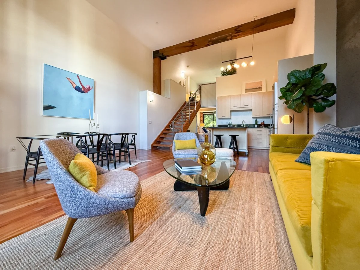 Open, airy design with lots of natural light. 