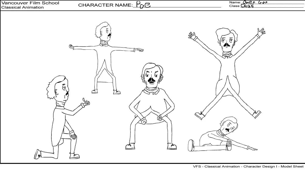 Poe Walk Cycle Study