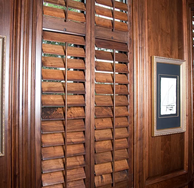 Shutters - Stained Basswood