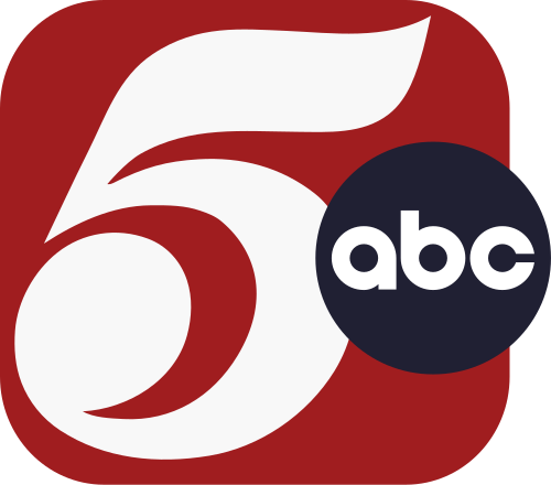 The ABC 5 logo with a red background, a large white number 5, and a black circle containing white lowercase letters 'abc'.