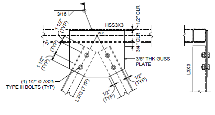 Technical engineering drawing of a mechanical part with dimensions, bolt specifications, and material details.