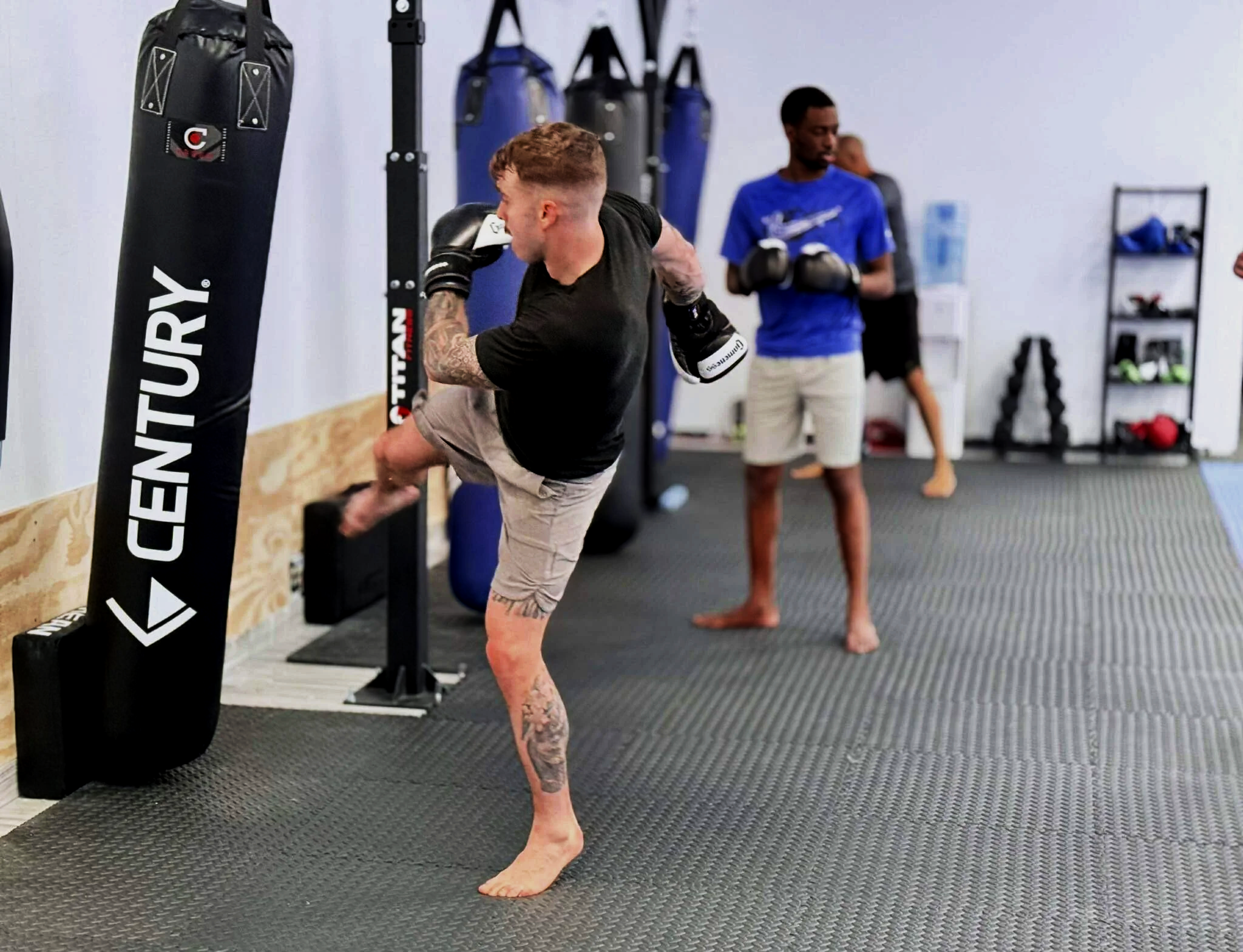 Adult martial arts class training Muay Thai and Taekwondo at Apex Martial Arts in Clarksville TN