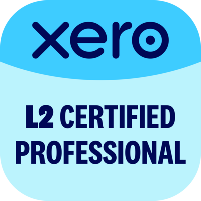 Xero logo with 'L2 Certified Professional' badge