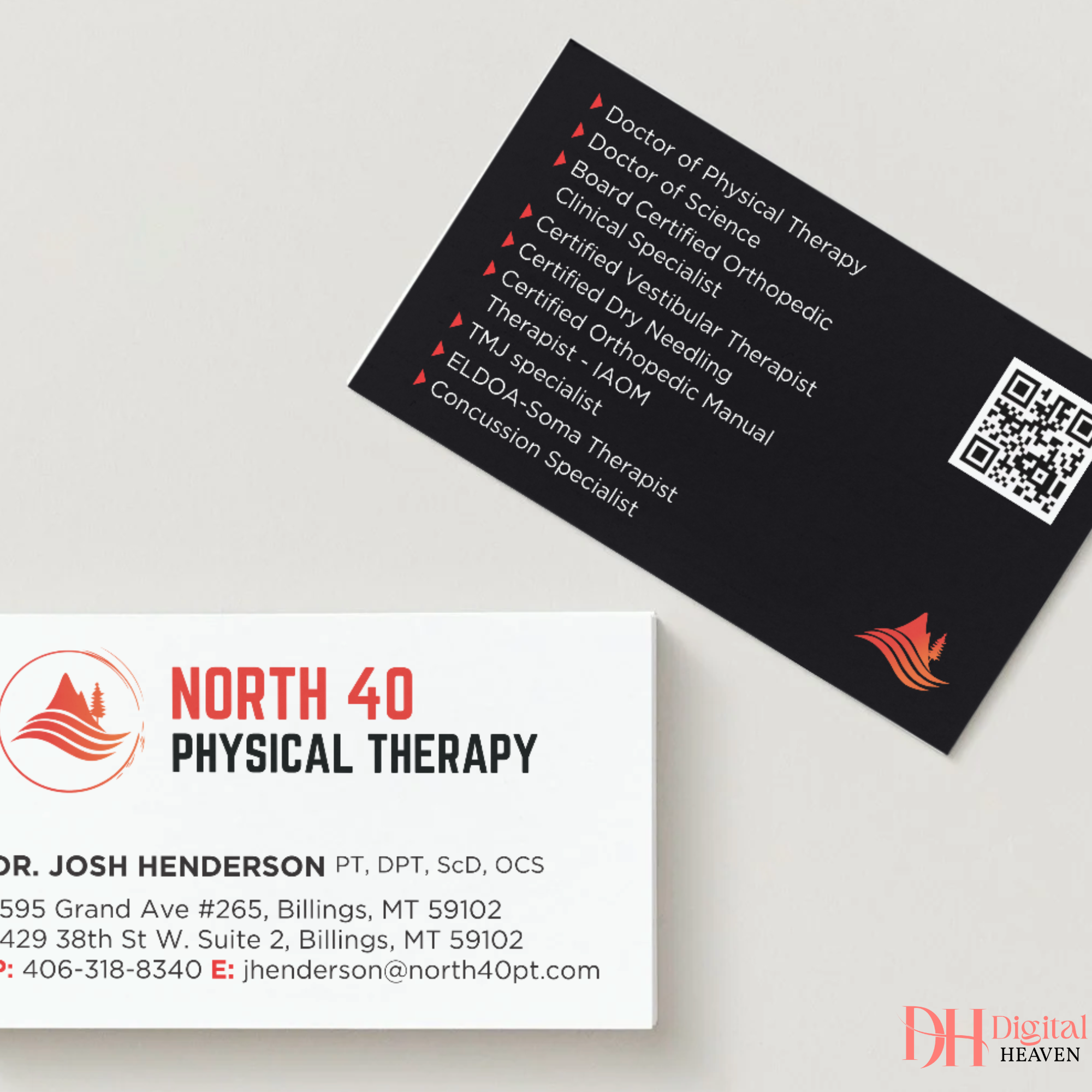 North 40 Physical Therapy Business Cards