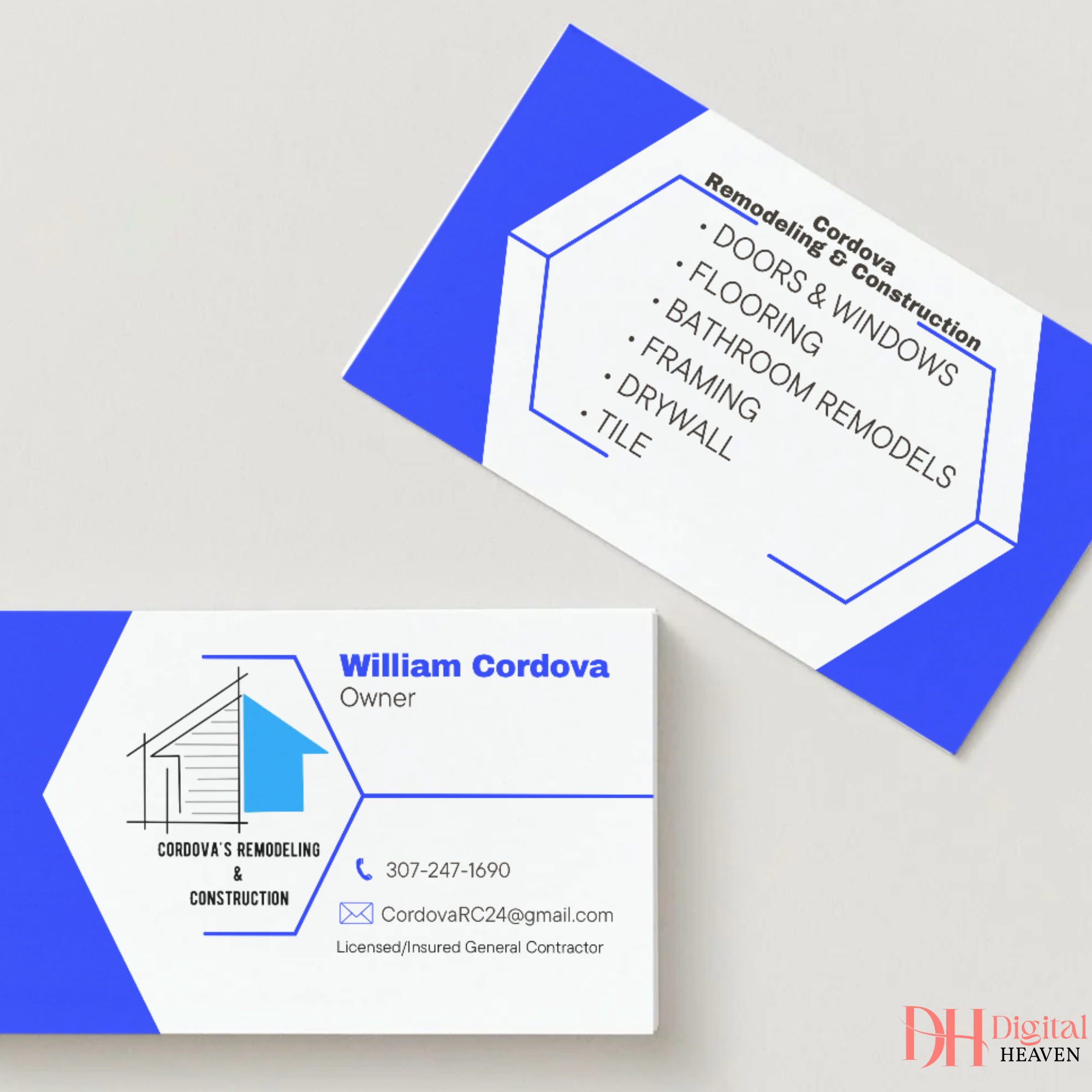 Construction Business Cards