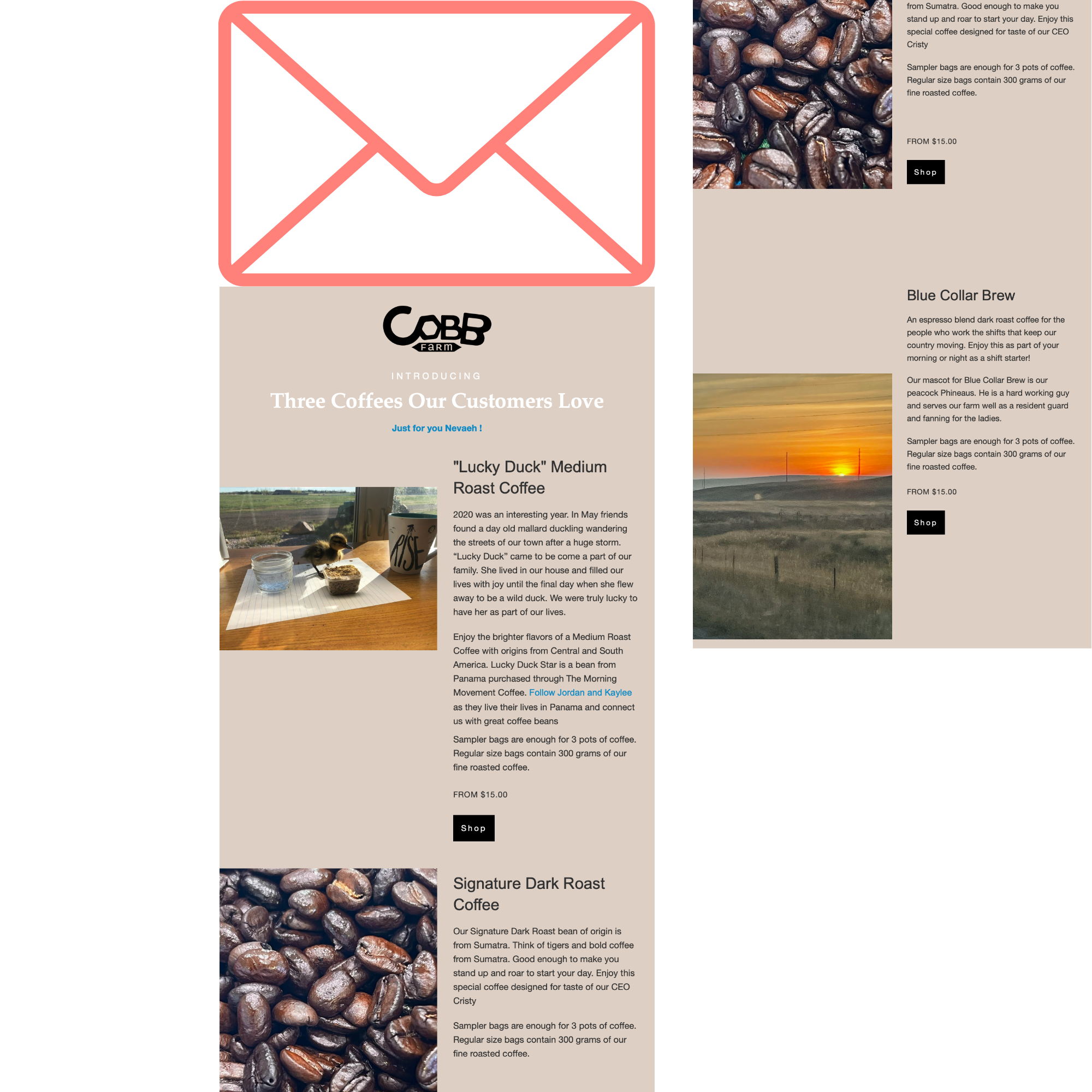 Cobb Farm Email