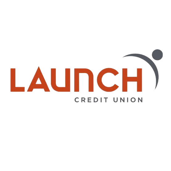 A logo with the word 'LAUNCH' in red letters and a stylized figure on the right.