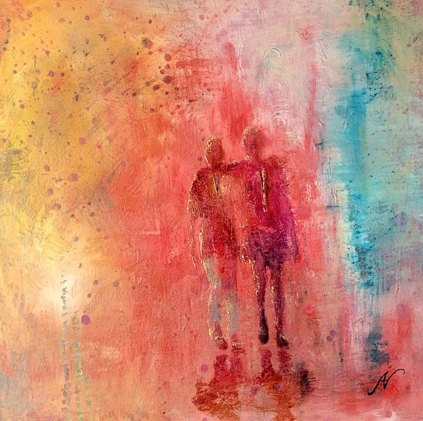 GOLDEN HOUR . 2024 . ACRYLIC ON CANVAS . 20x20"