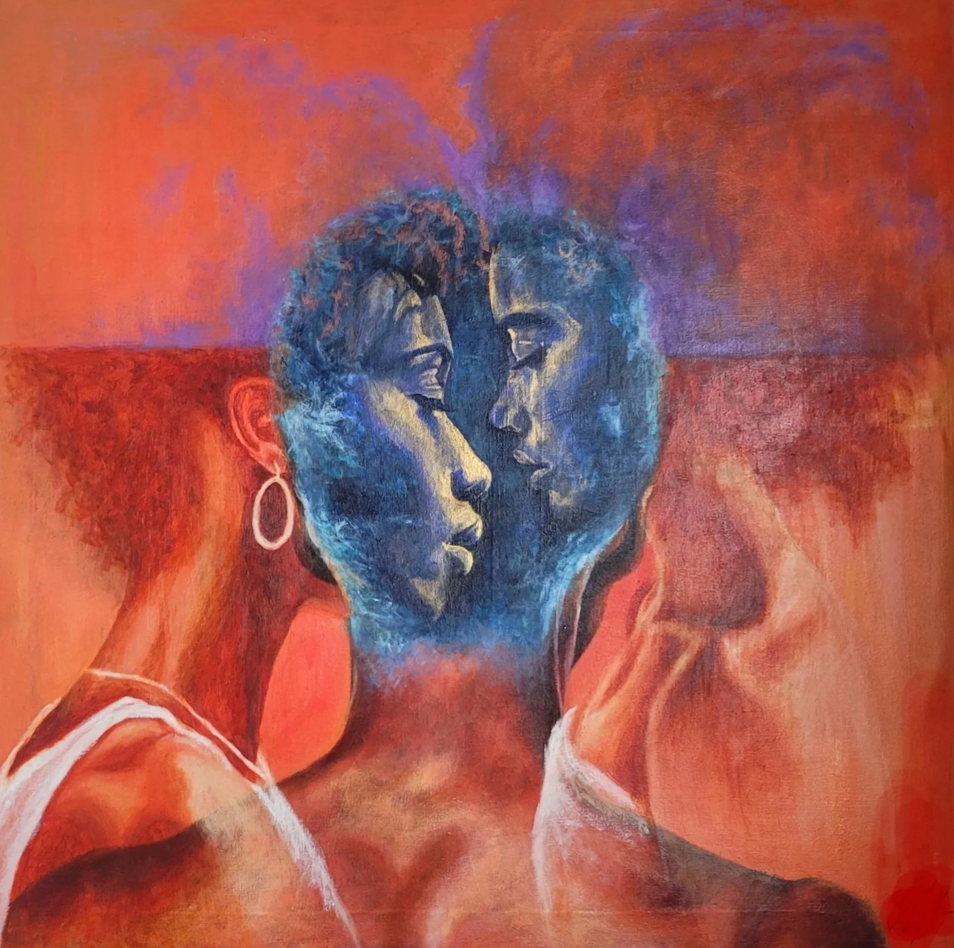 REFLECTIONS . 2024 . ACRYLIC ON CANVAS . 24x24" . SOLD