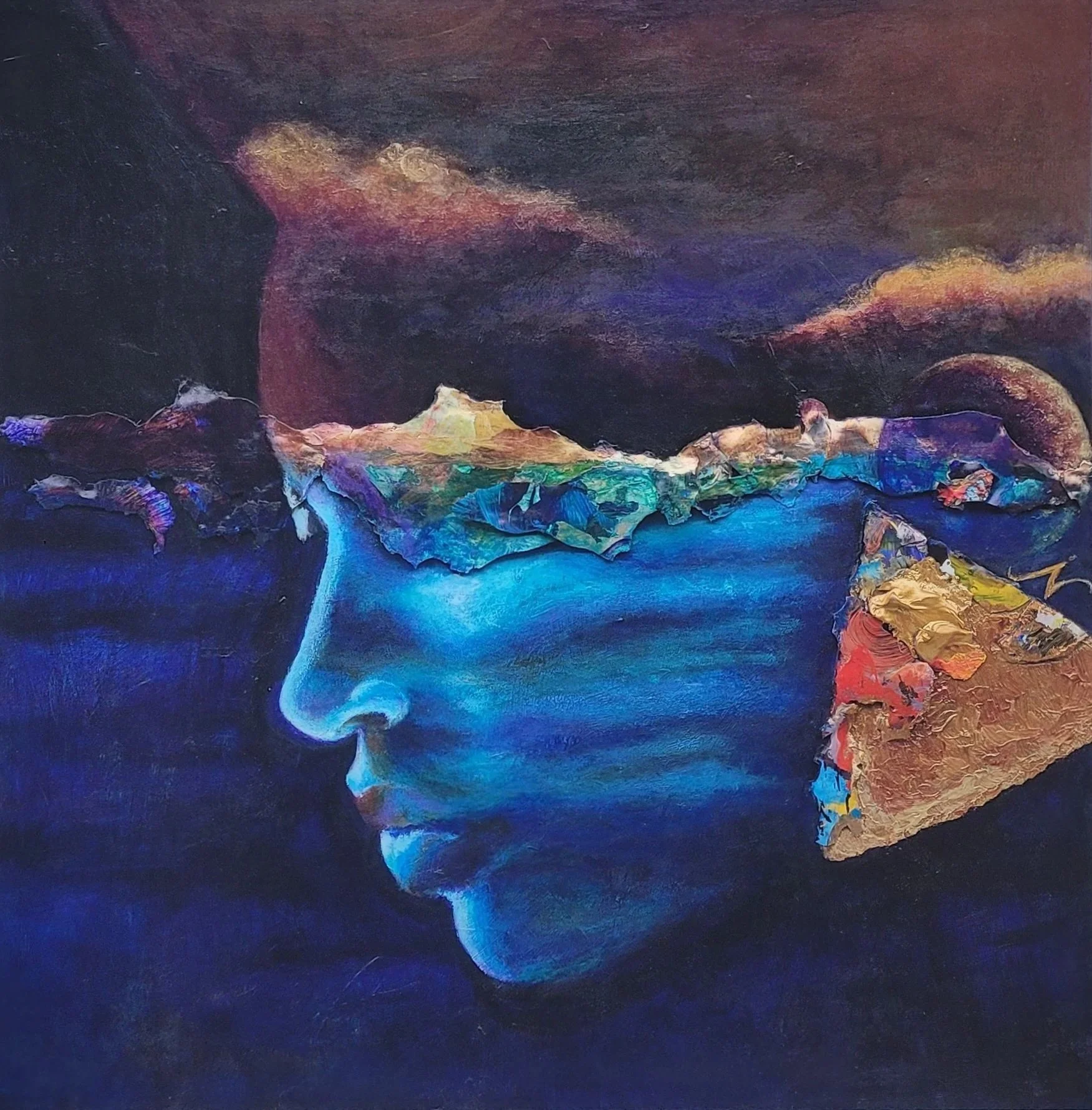 UNTITLED . 2020 . ACRYLIC ON WOOD PANEL. 12x12" . PRIVATE COLLECTION