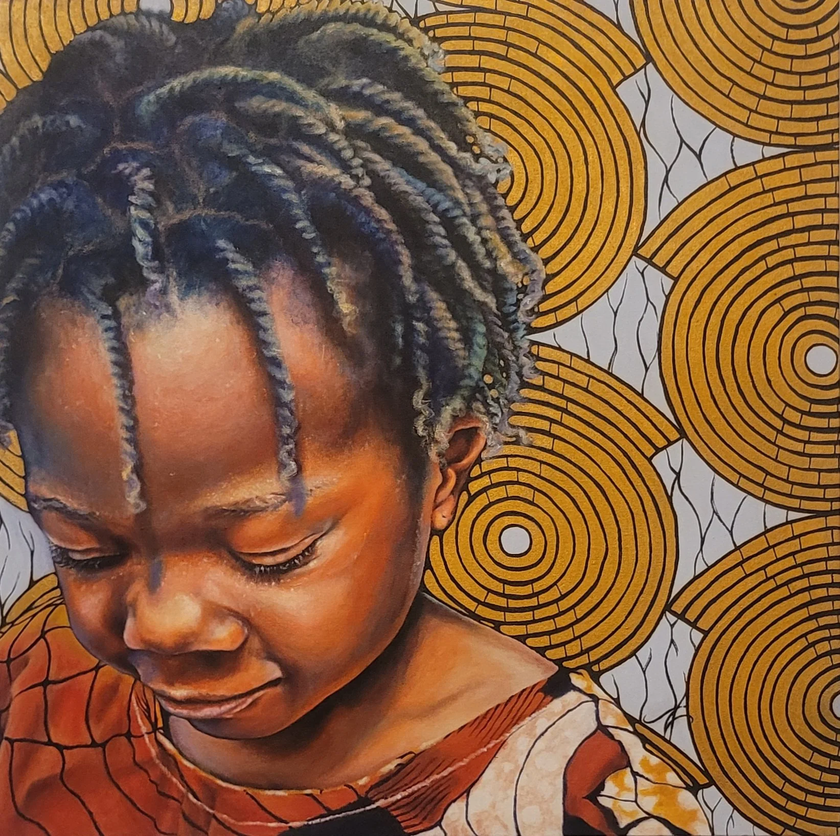 TWISTS . 2023 . ACRYLIC ON CANVAS . 30x30"