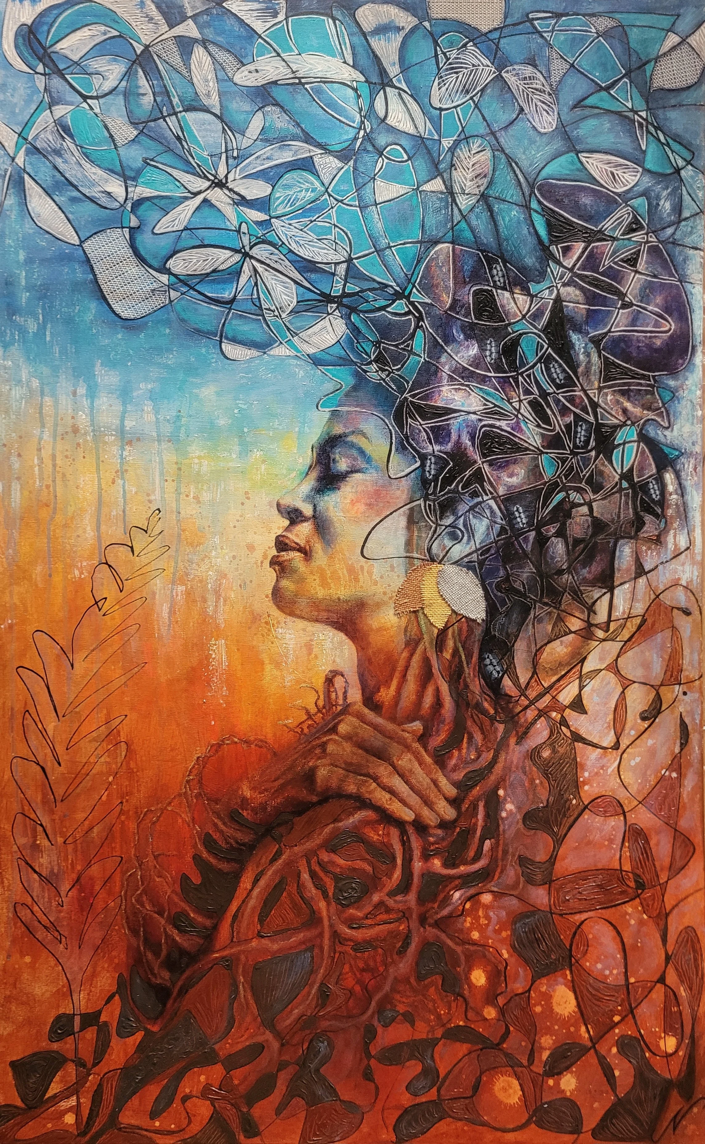 UNTITLED . 2026 . MIXED MEDIA ON CANVAS . 30x48"