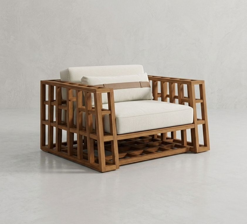 Poltrona Lounge "Retícula" (1 Cuerpo)