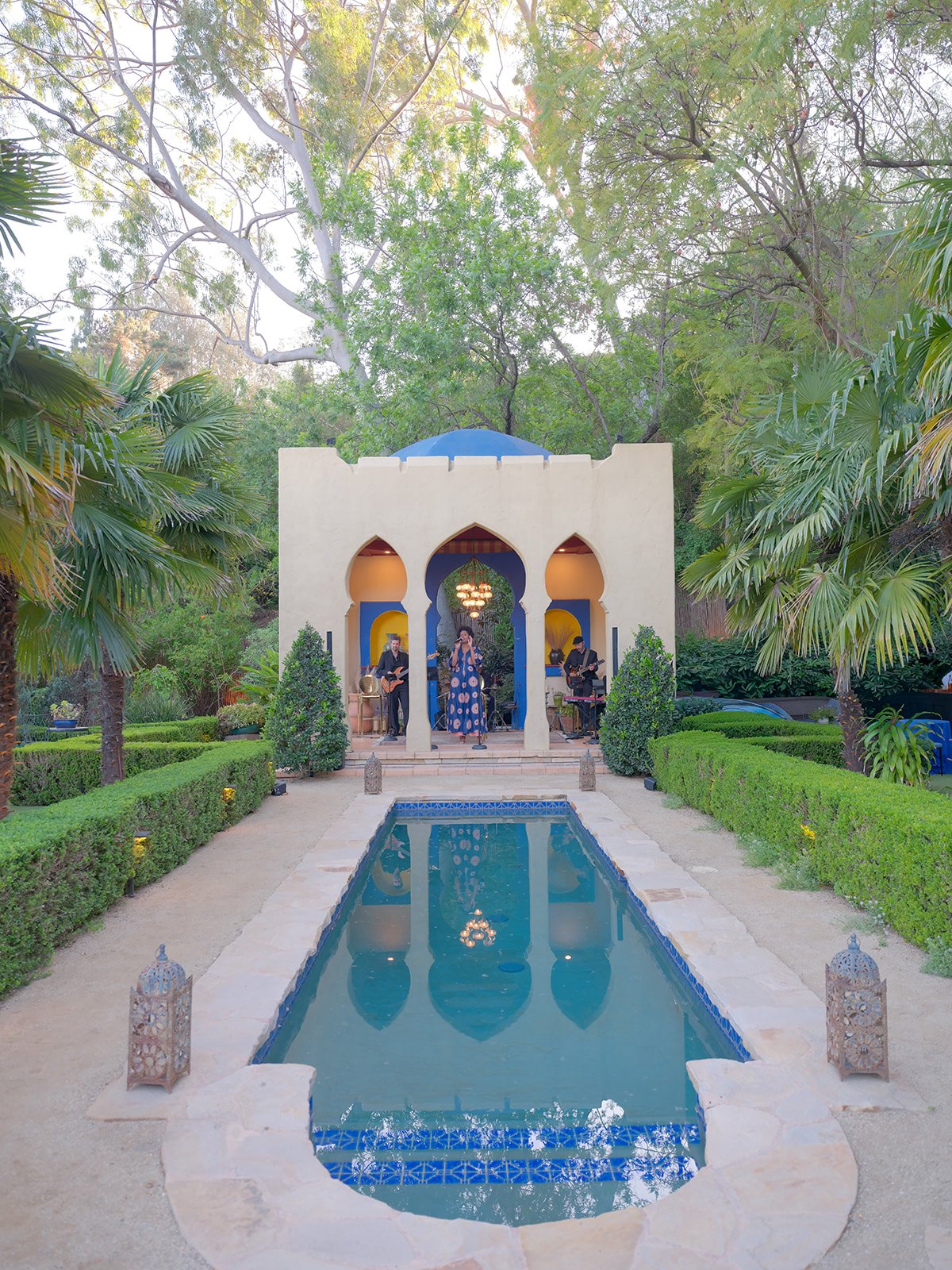 XOHH Estate Moroccan-inspired venue in the Hollywood Hills featuring a Kasbah Pavillion, reflecting Pool and Garden