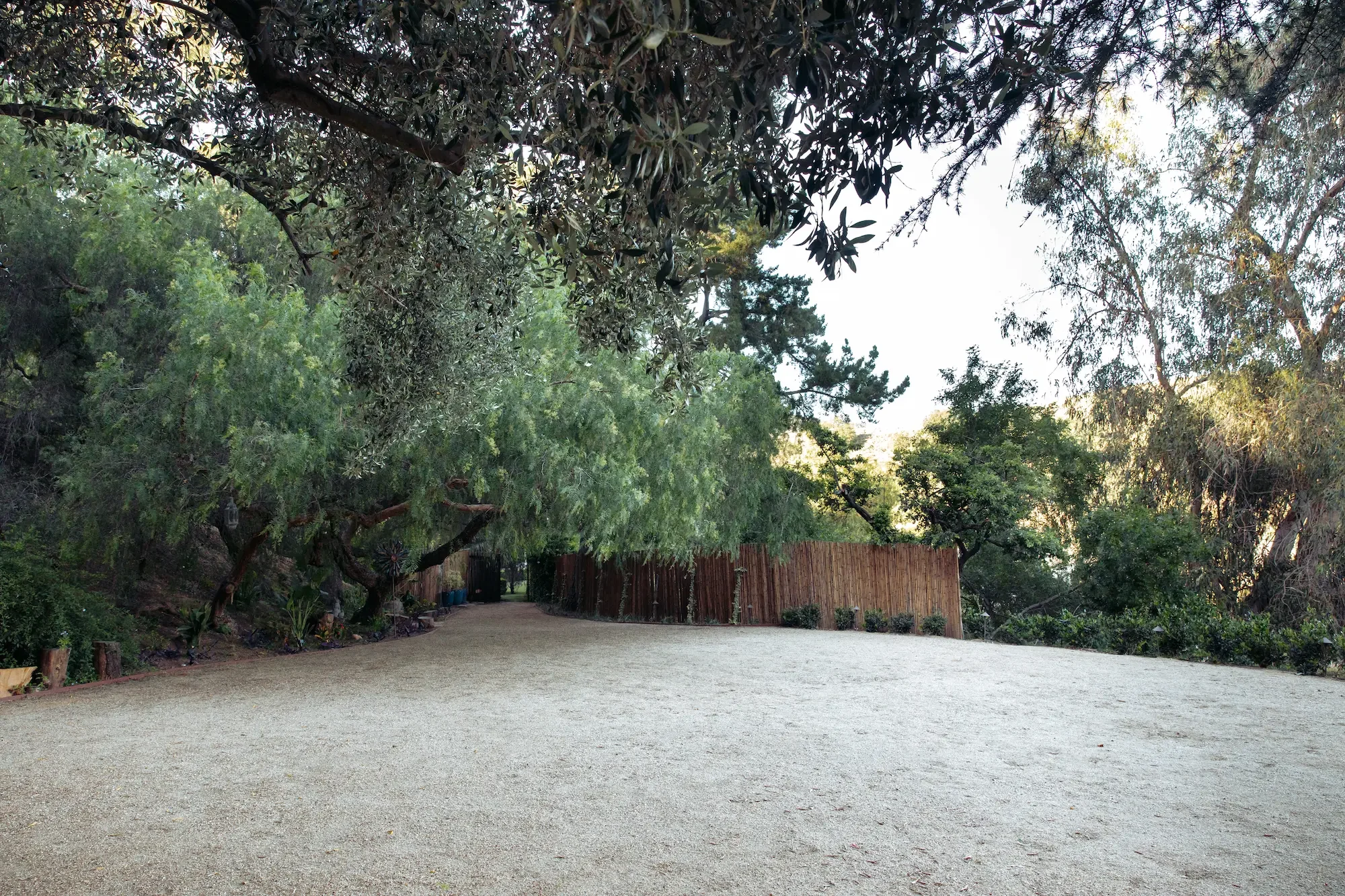 Wide view of Vista Grove’s large, flexible outdoor space for filming, photography, and production setups