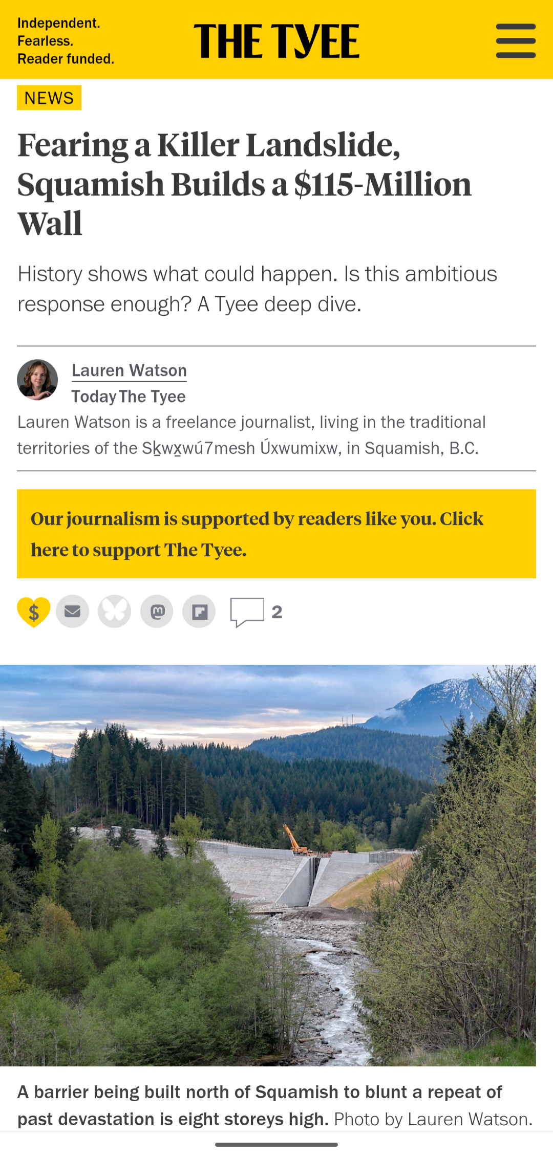 reported and written + photos (3000 words)