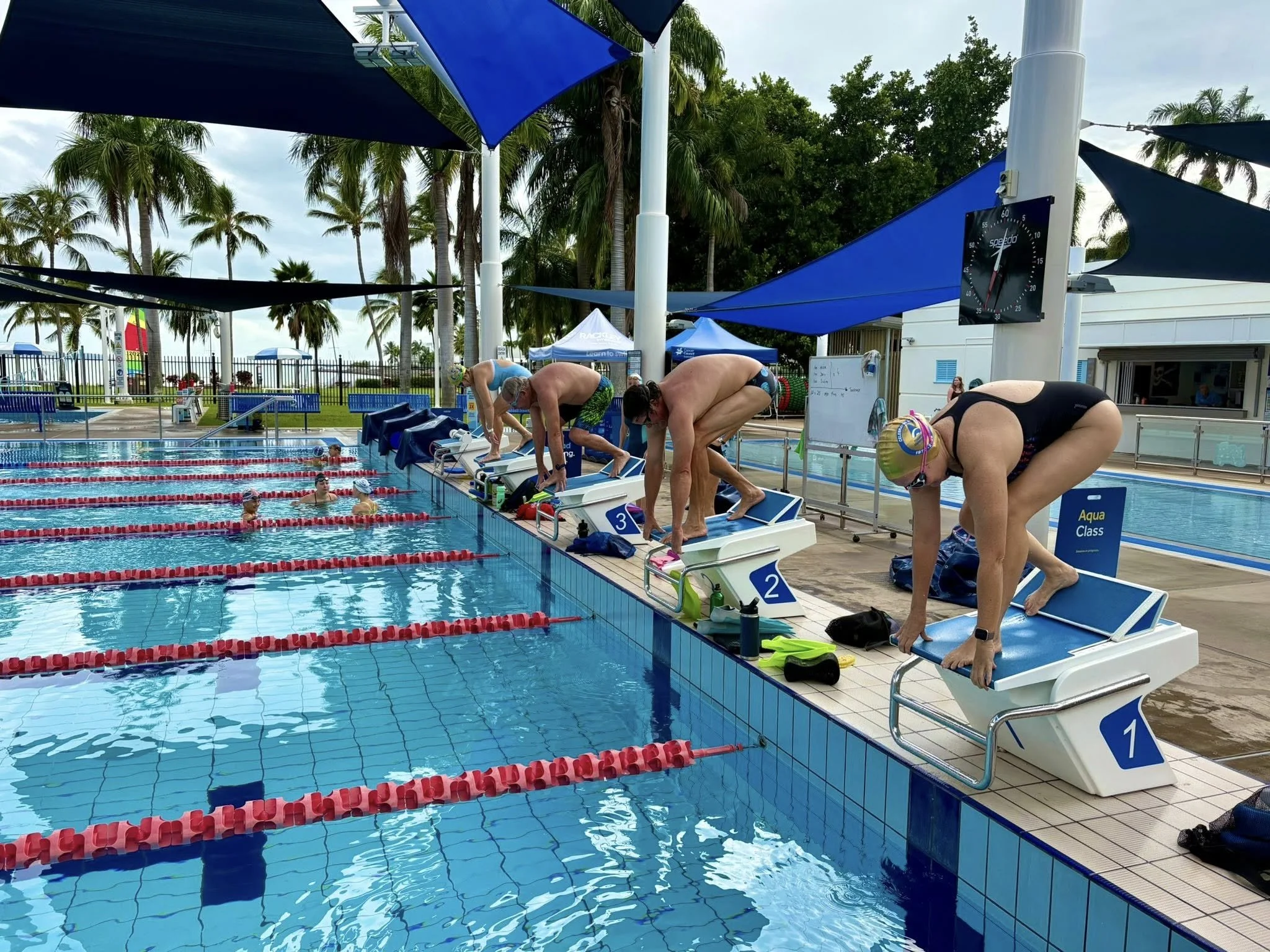 On the blocks 