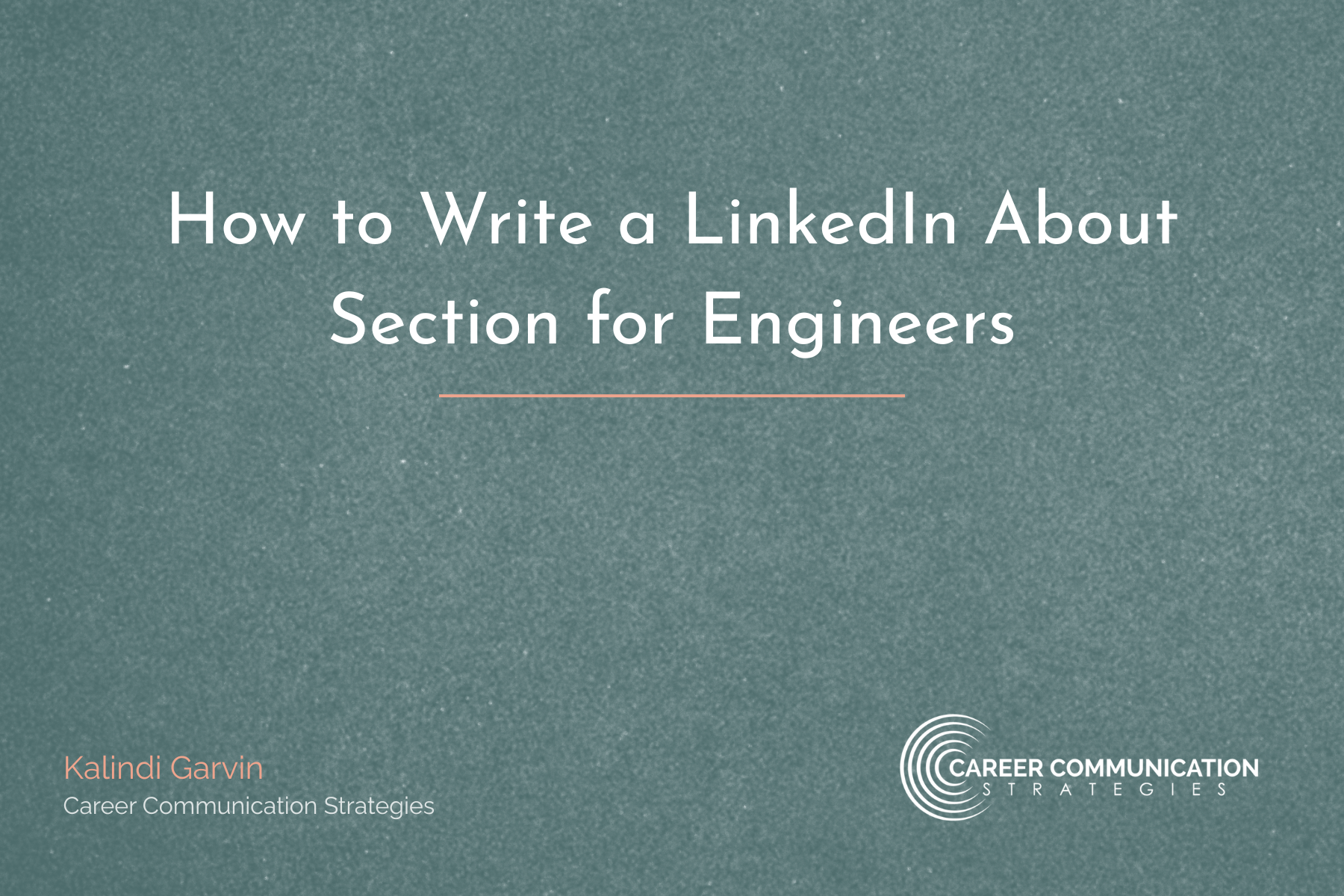 How to Write a LinkedIn About Section for Engineers