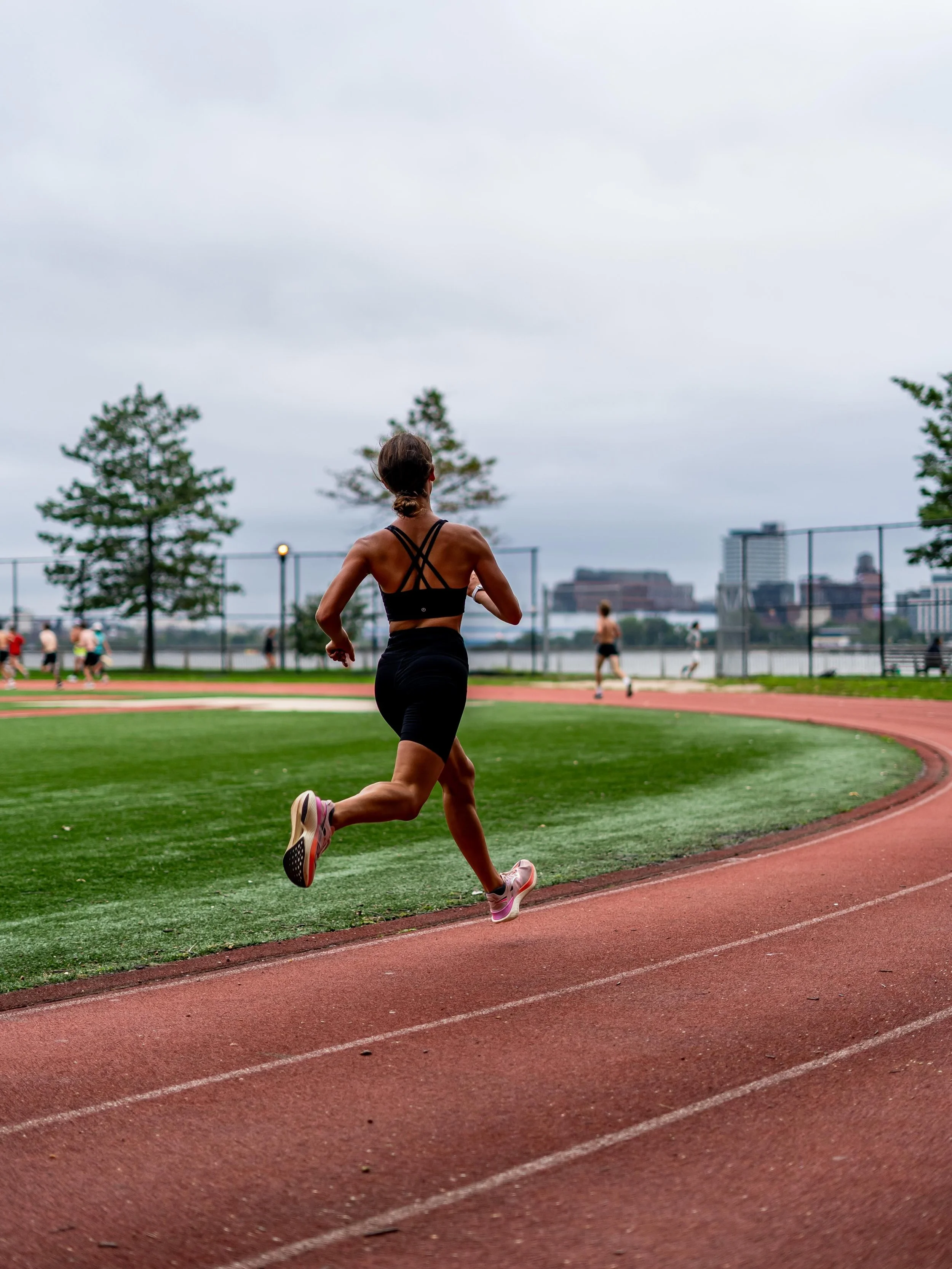 Therapy for runners, by a runner. 
.
.
.
.
.
.
The track is a healing place for me.
I started running the 400, 800, and hurdles before high school and I find myself going to tracks all over NYC and beyond, regardless of the season or wake up time (an