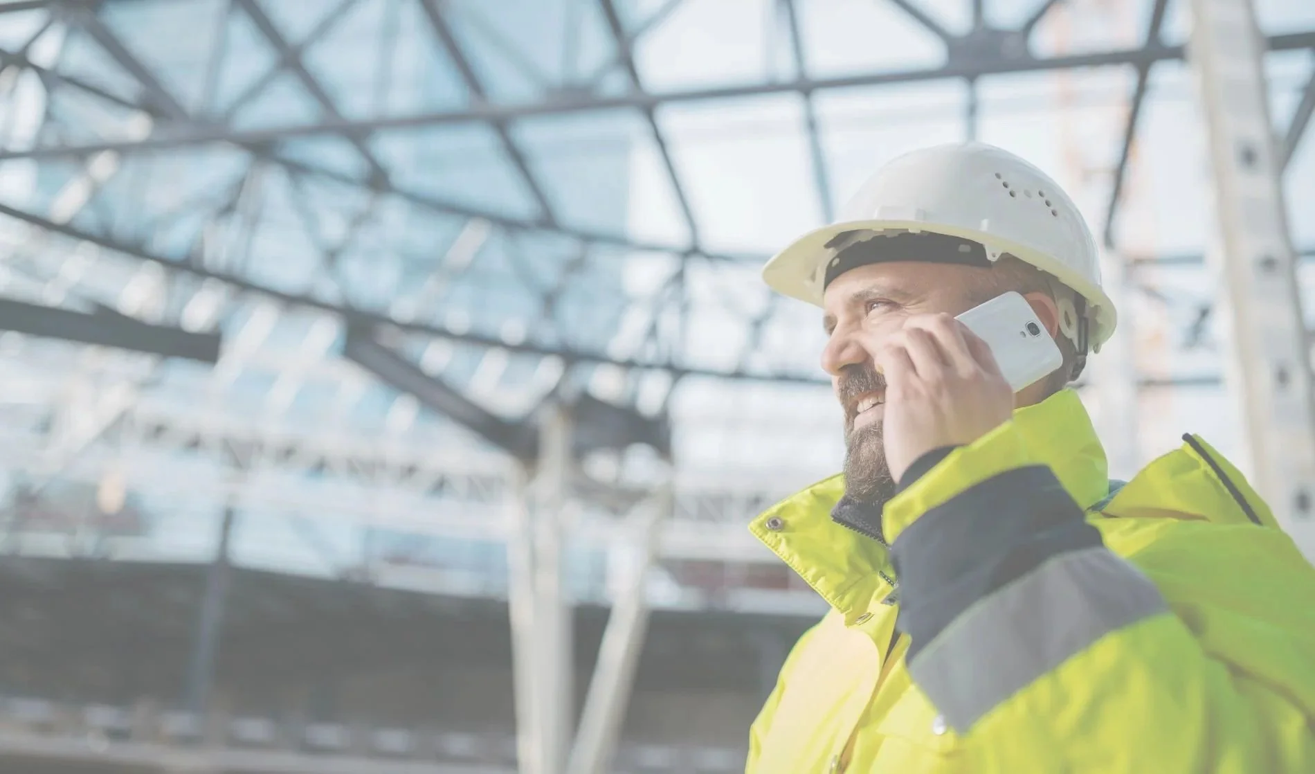 Builder working on a construction project