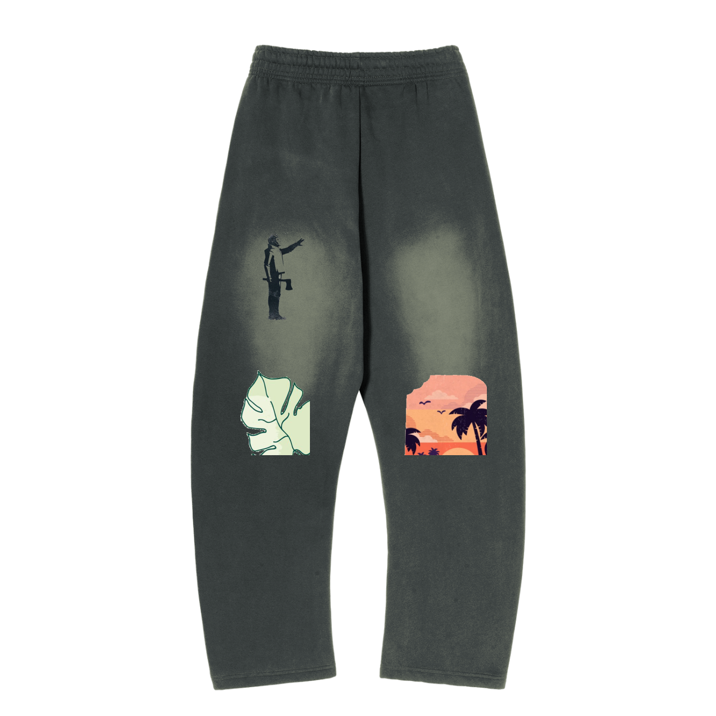 Sunfade Curved Blade Fleece Sweatpants