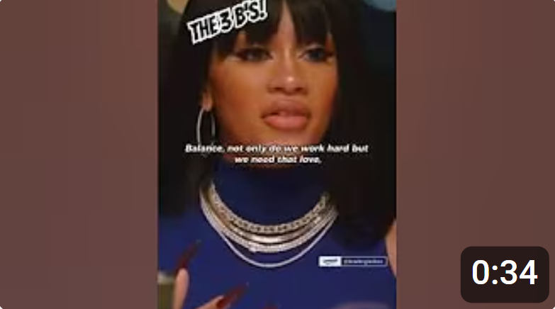 Saweetie Advocates for the 3Bs