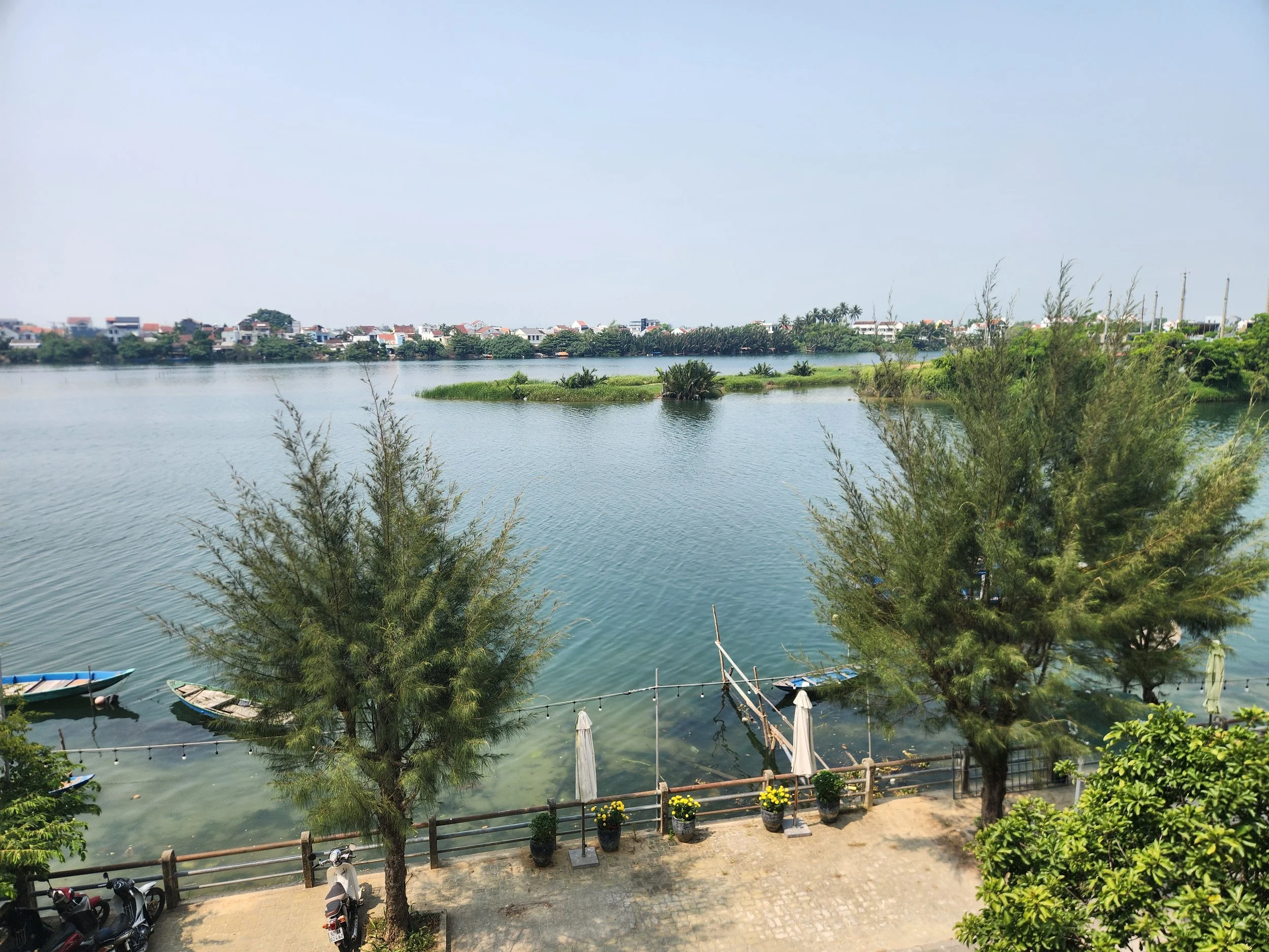 View over the river from Roxana River Villa