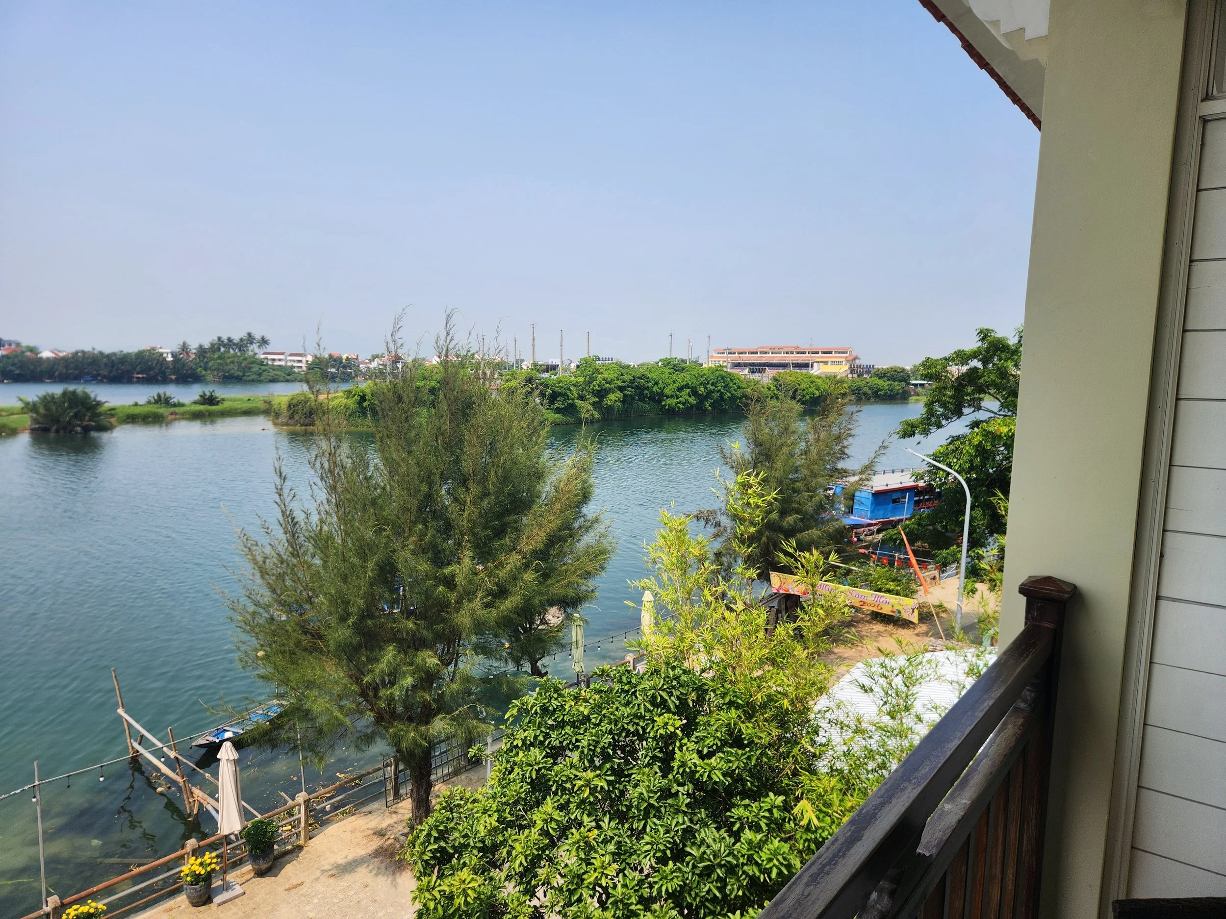 View over the river from Roxana River Villa