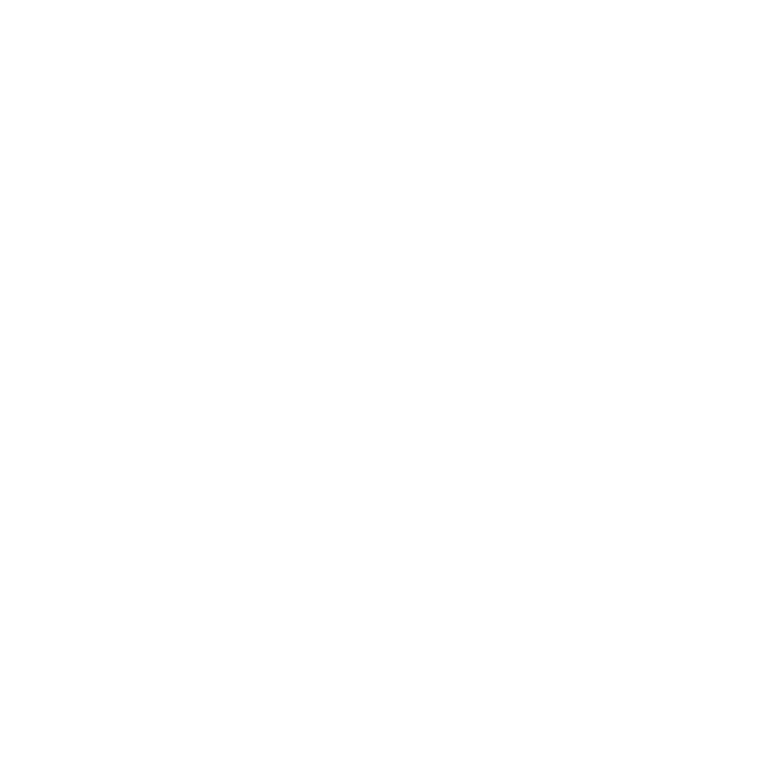 White line icon of a stopwatch on a black background.
