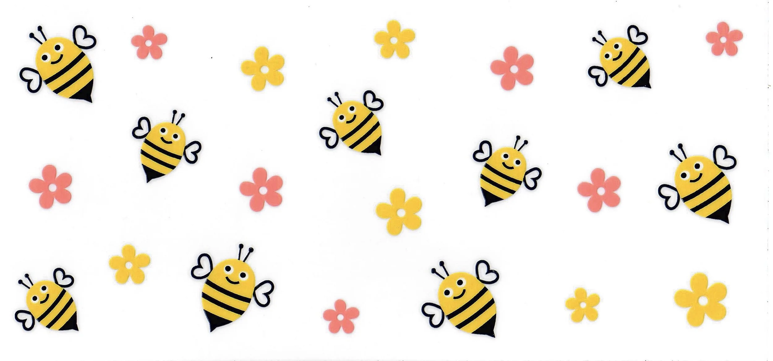 Cute Bee Tumbler Wrap | UV DTF 16oz 20oz