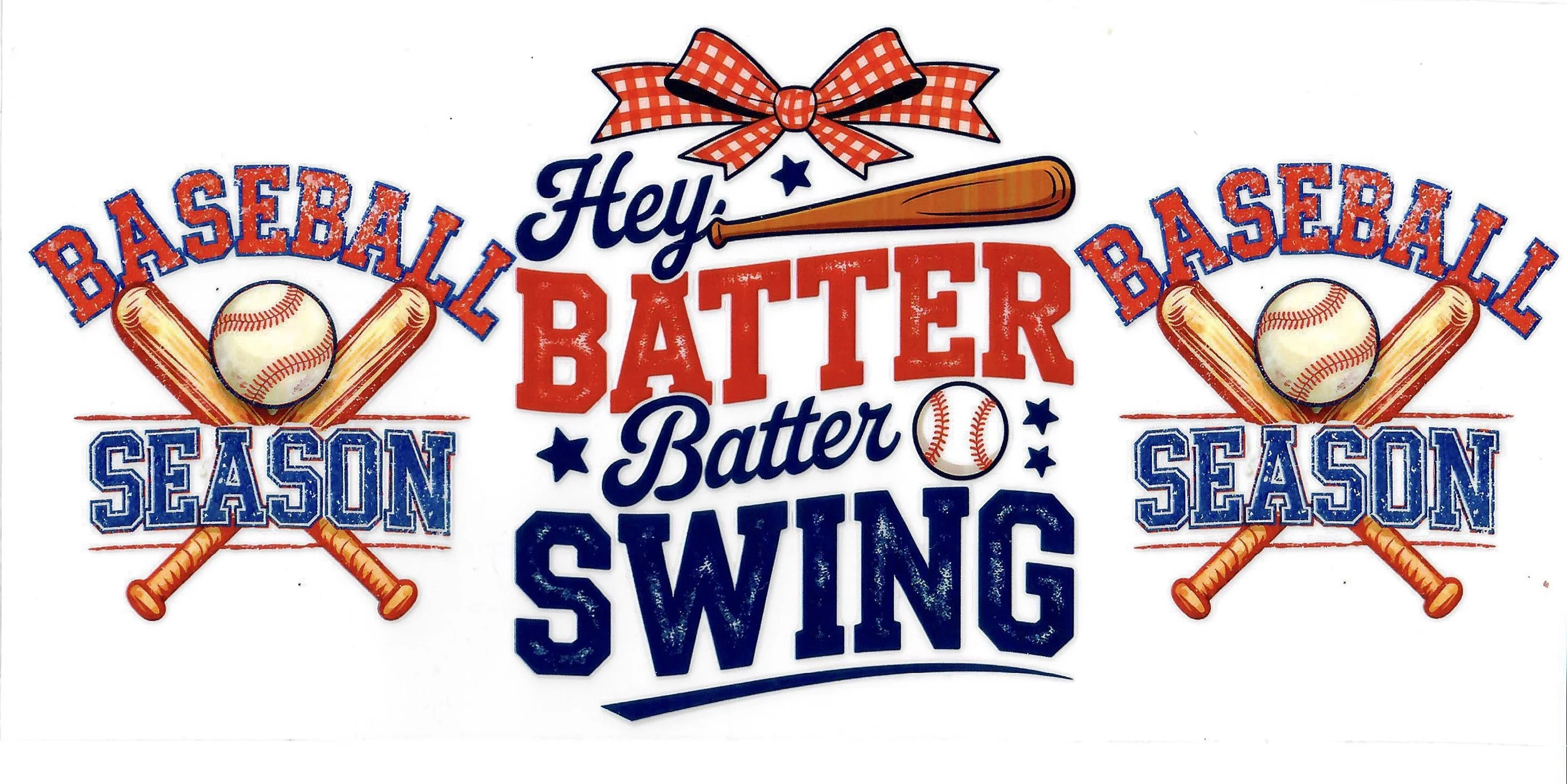 Batter Swing Baseball Tumbler Wrap | UV DTF 16oz 20oz