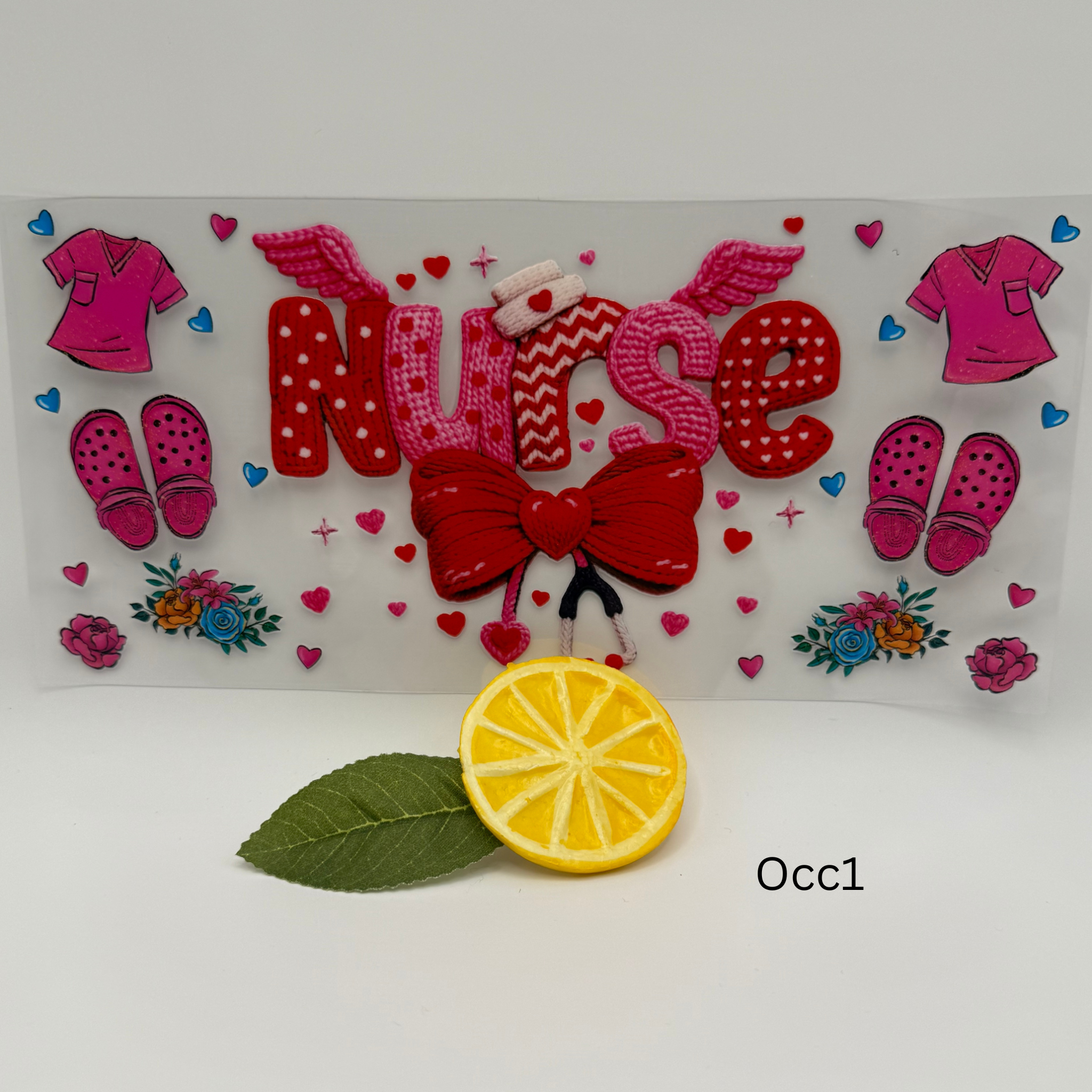 Knitted Nurse Wrap - 16 oz/ 20 oz Tumbler