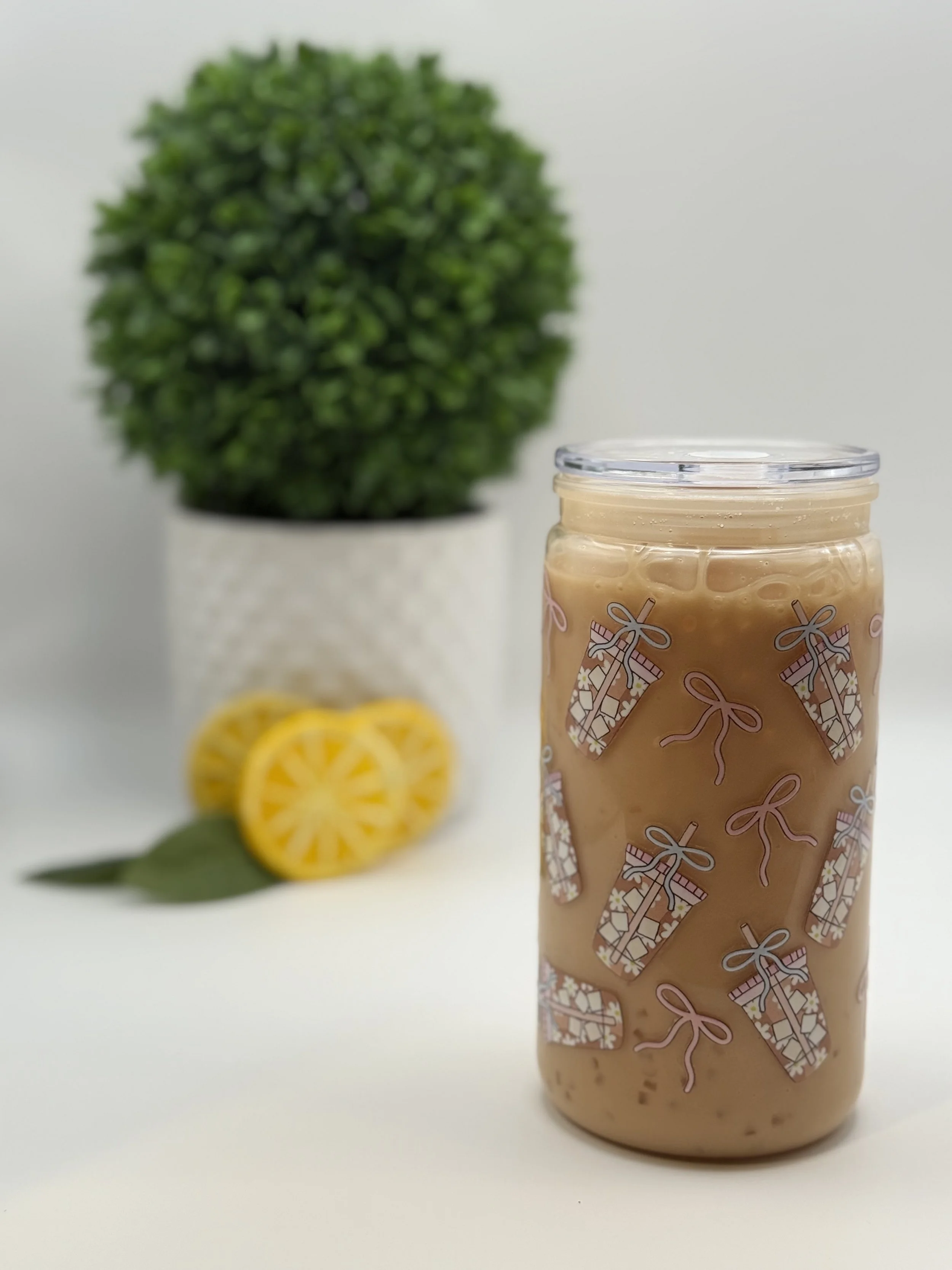 Coffee-Themed Tumbler – 16 oz Acrylic