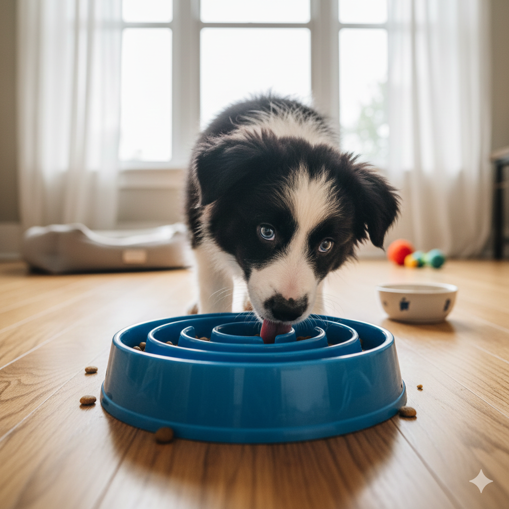 Is Your Puppy's Puzzle Feeder Causing More Frantic Eating Habits?