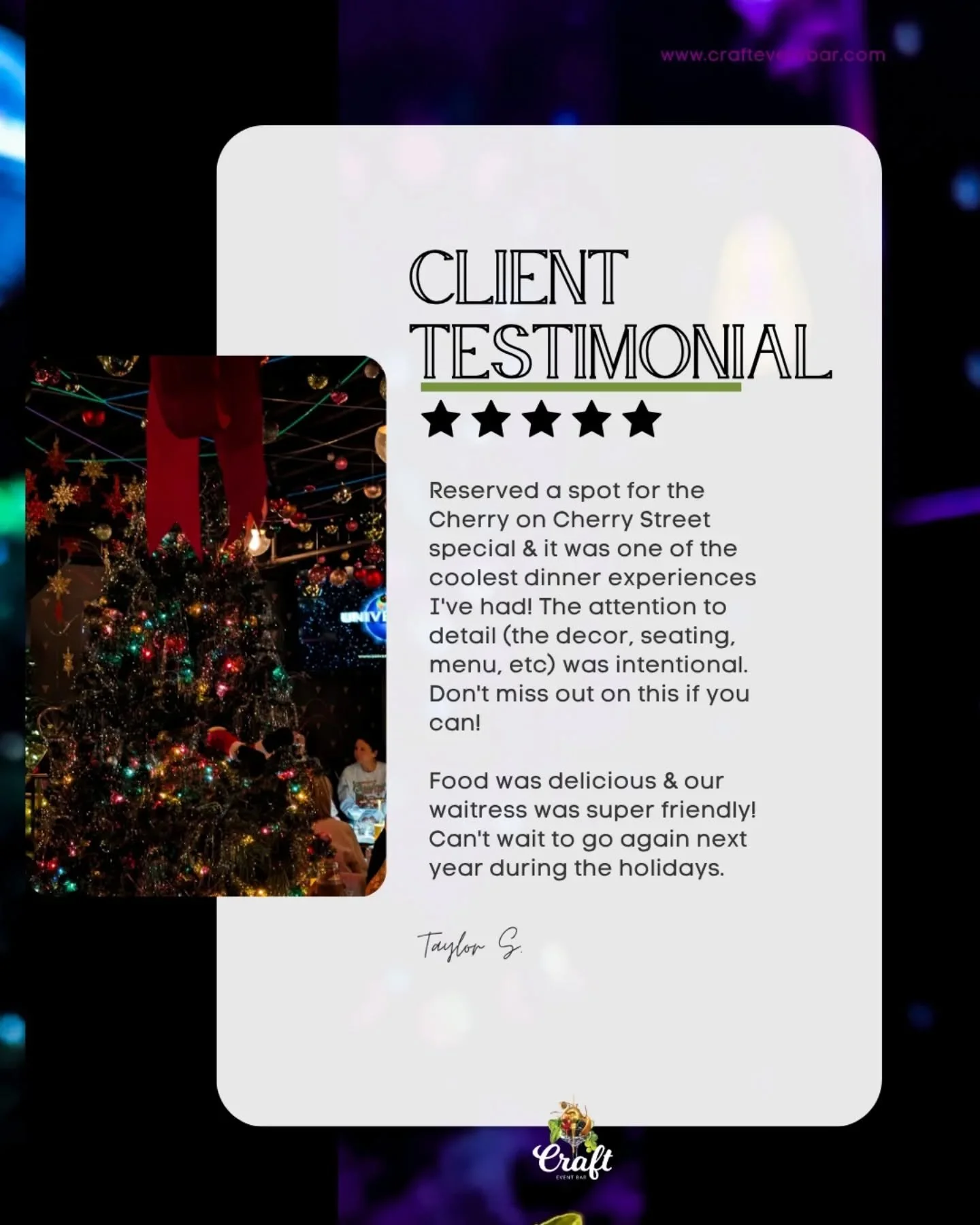 Did you make it to one of our Pop-Up Bars? We're hoping to plan more throughout the year, but in the meantime the Underground Cocktail Lounge is open on Friday and Saturday evenings from 5-10 pm with a seasonal cocktail menu made by our mixologist ✨?