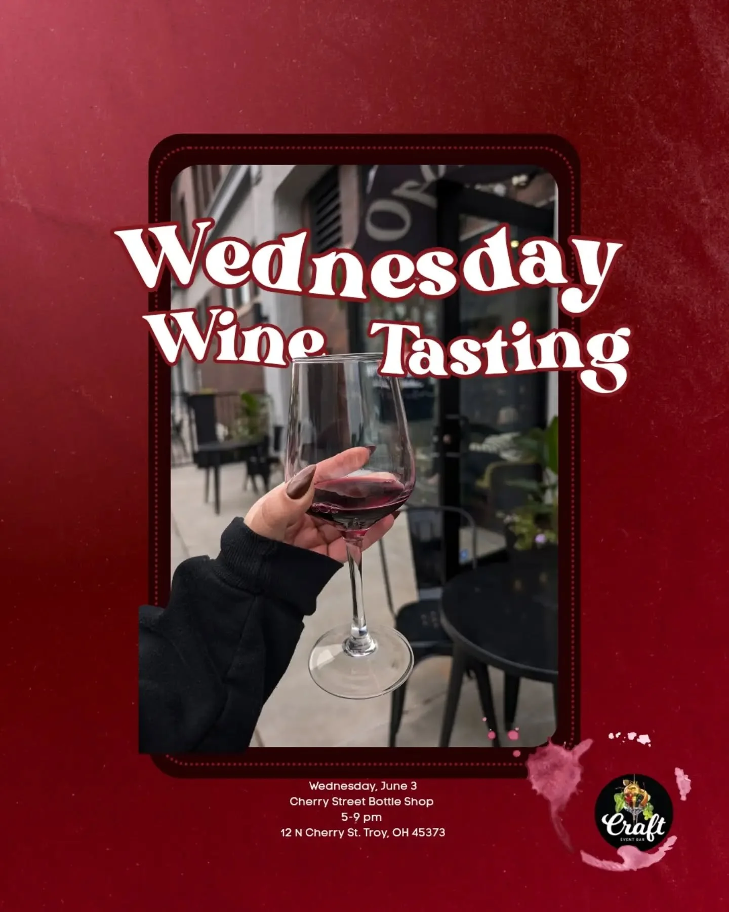 We're kicking off June at Cherry Street Bottle Shop with our monthly Wednesday Wine Tasting 🥂🍷✨
Stop by from 5-9 pm on Wednesday, June 3rd to enjoy samples of our current wines by the glass list available in the shop and lounge! Only $15 per person