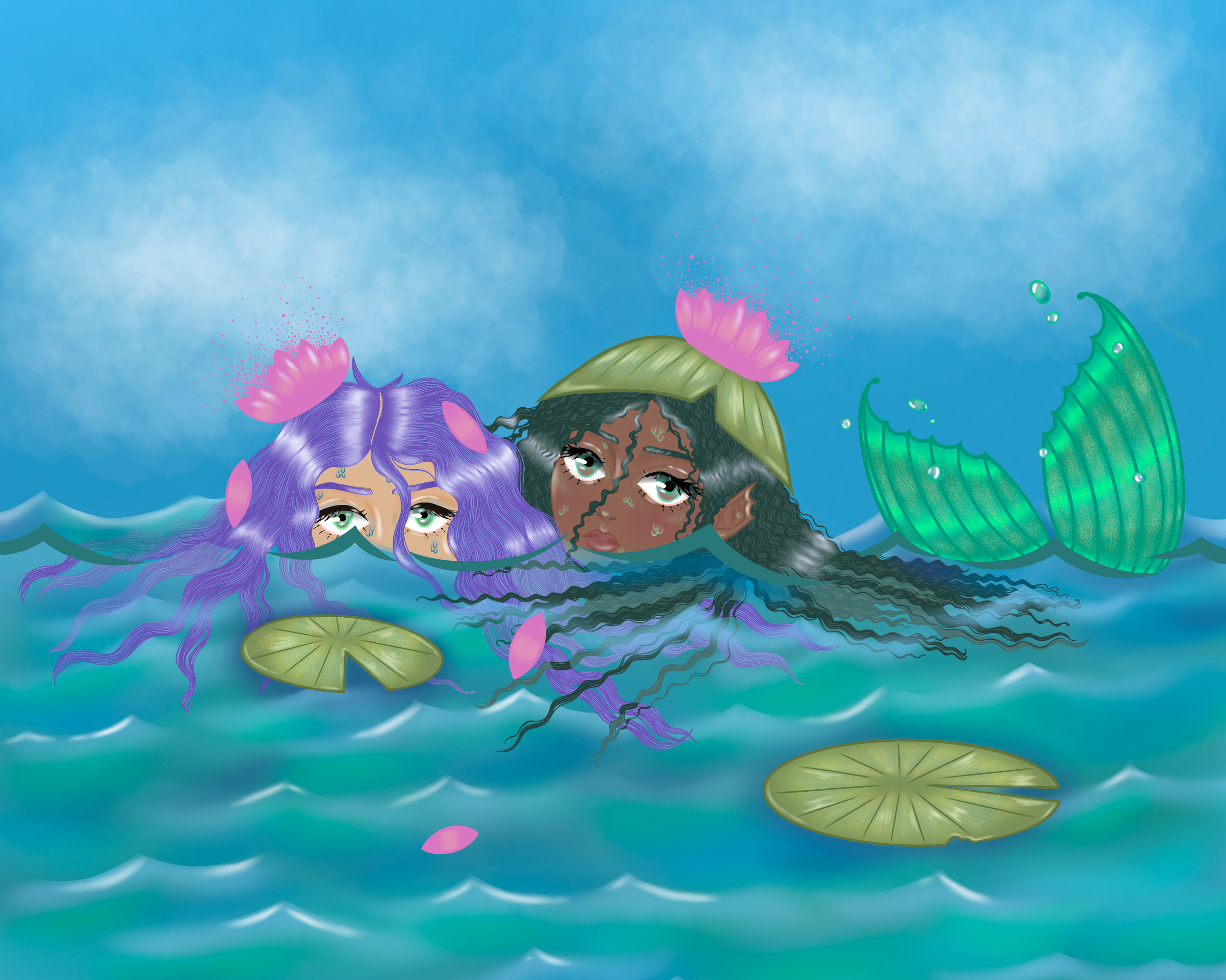 'Mermaids', Procreate, 2026