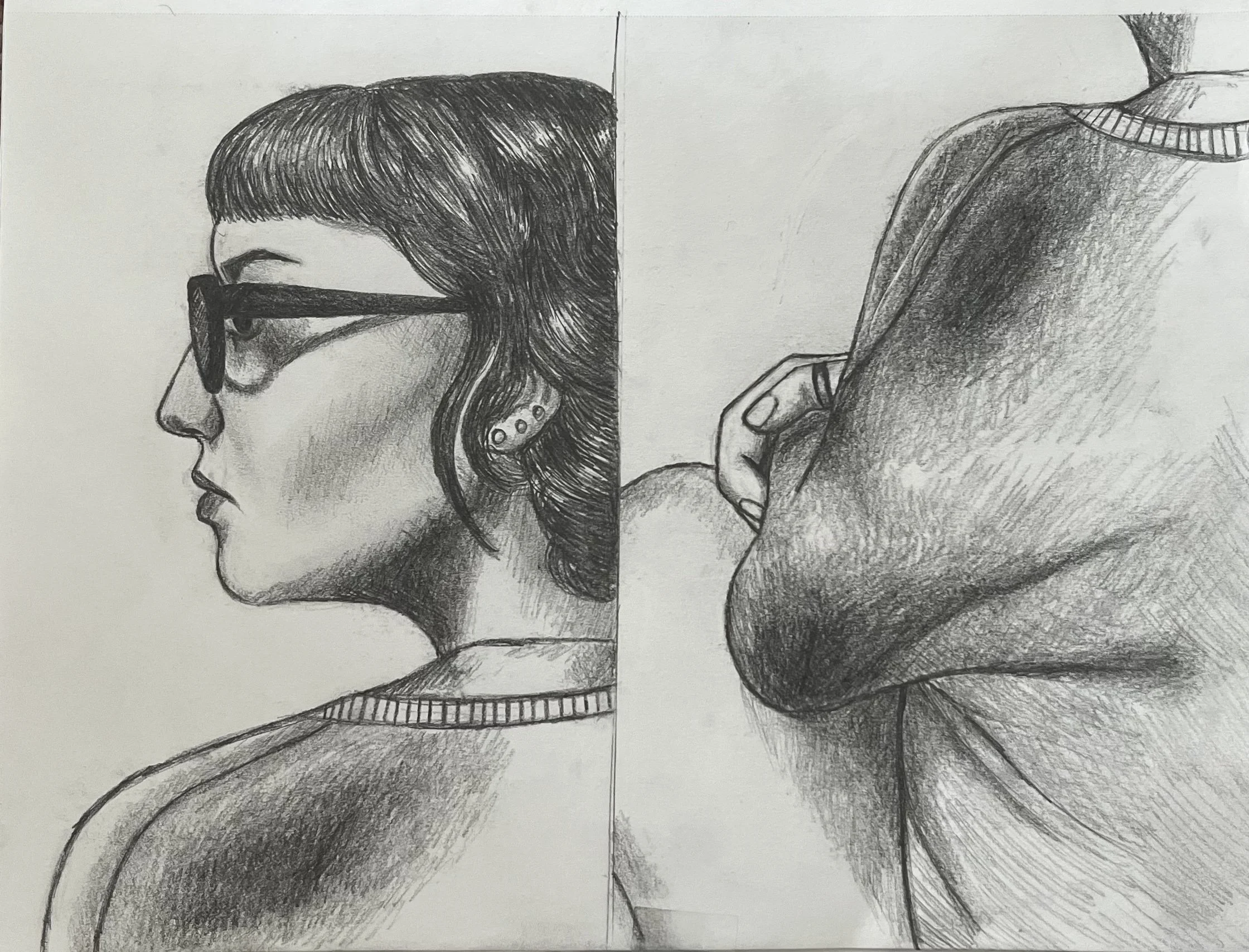 'Self Study', dark graphite, 2022
