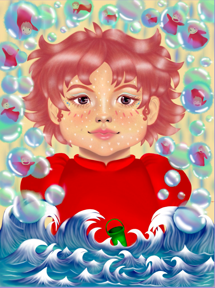 'Ponyo', Procreate, 2022