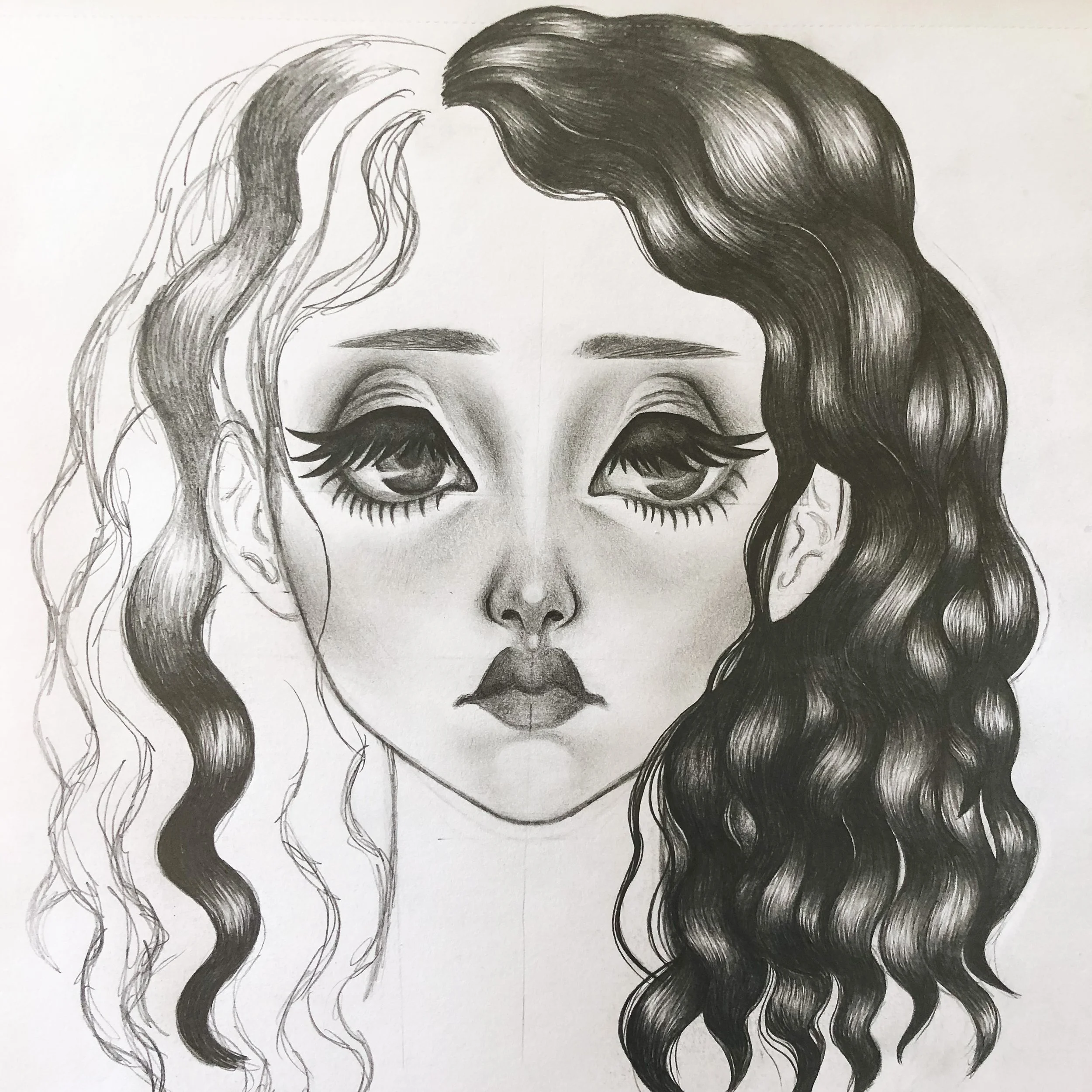 Untitled, dark graphite, 2020