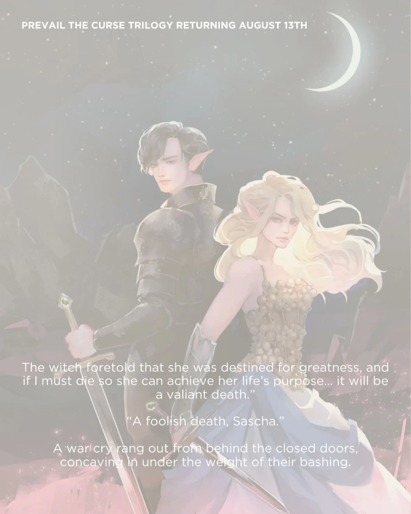 🧜&zwj;♀️ a little teaser before it all begins again&hellip;
 
&hellip; and yes, there is female rage.

Prevail the Curse Trilogy coming August 13th on Amazon. Links yet to be live, stay tuned! 

#PrevailTheCurse #BookTokFantasy #spicybooks #MorallyG