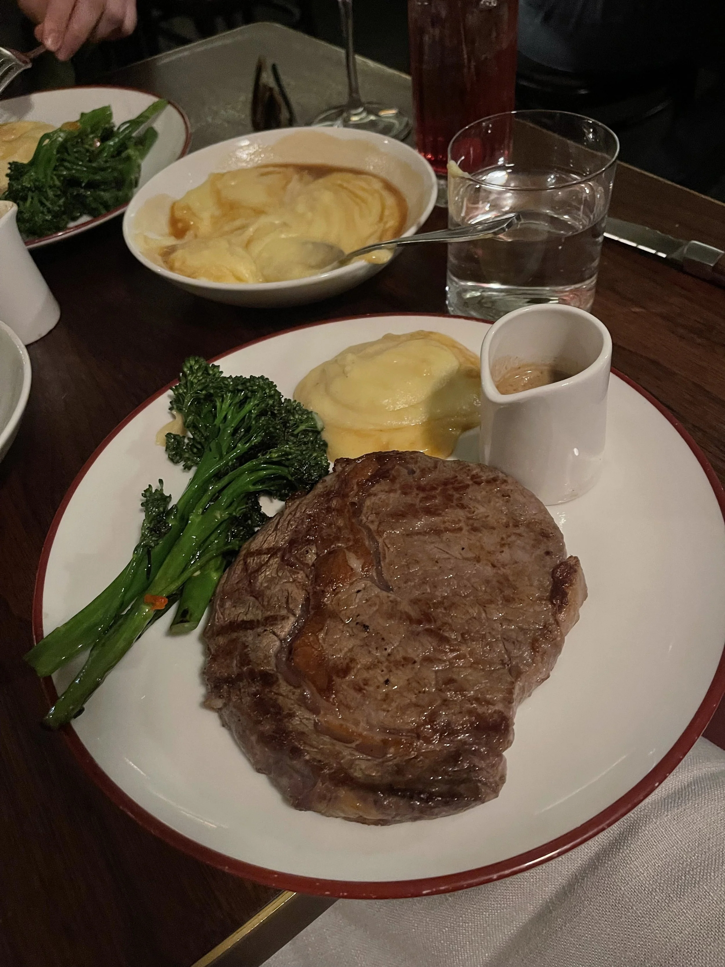 Scotch Fillet, Paris mash and Broccolini
