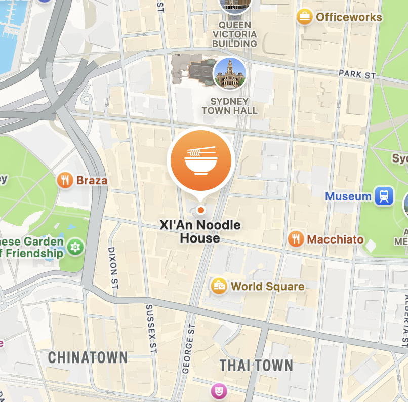 Location Map, XI'An Noodle House