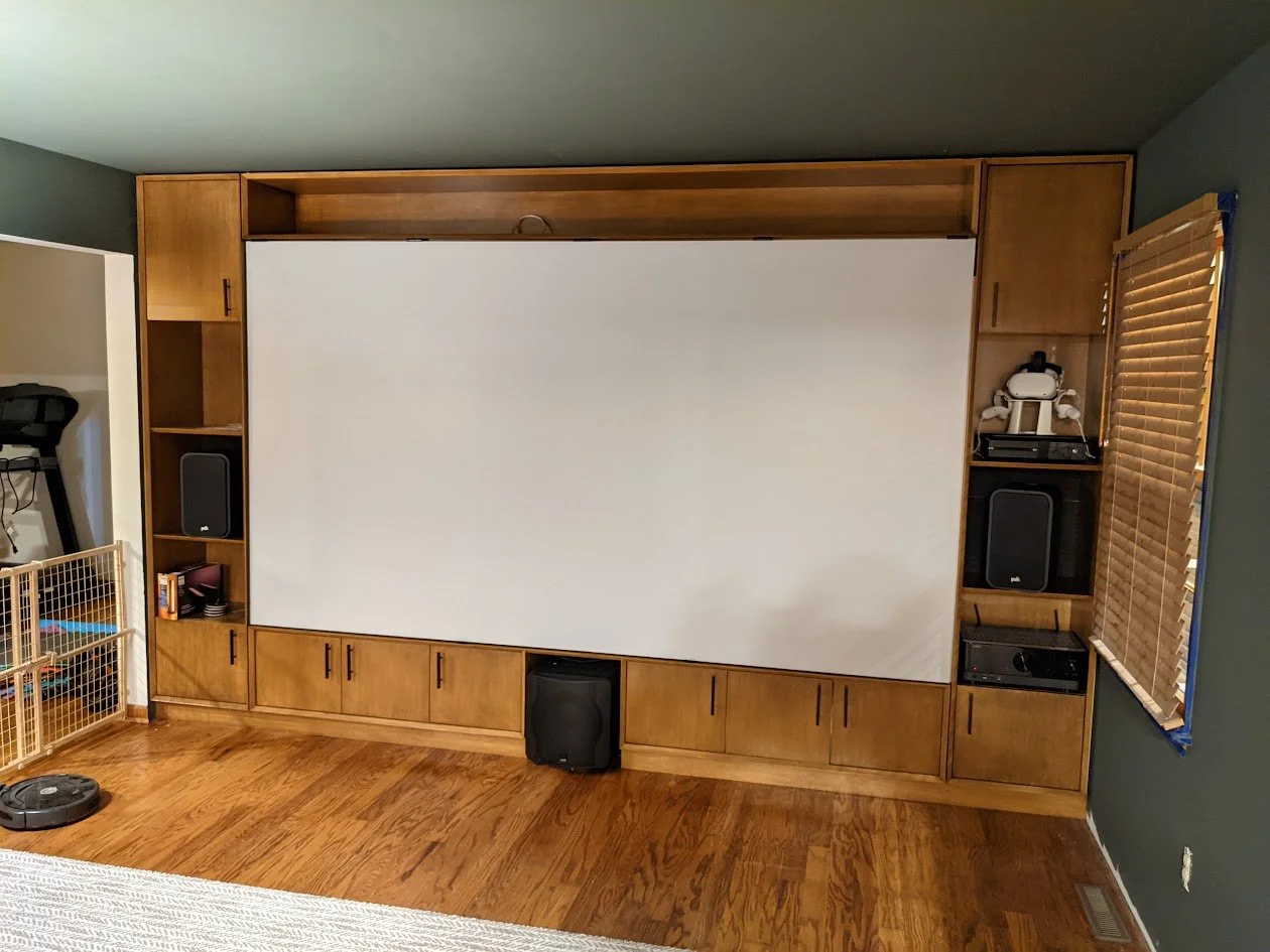 Designed and built home theater