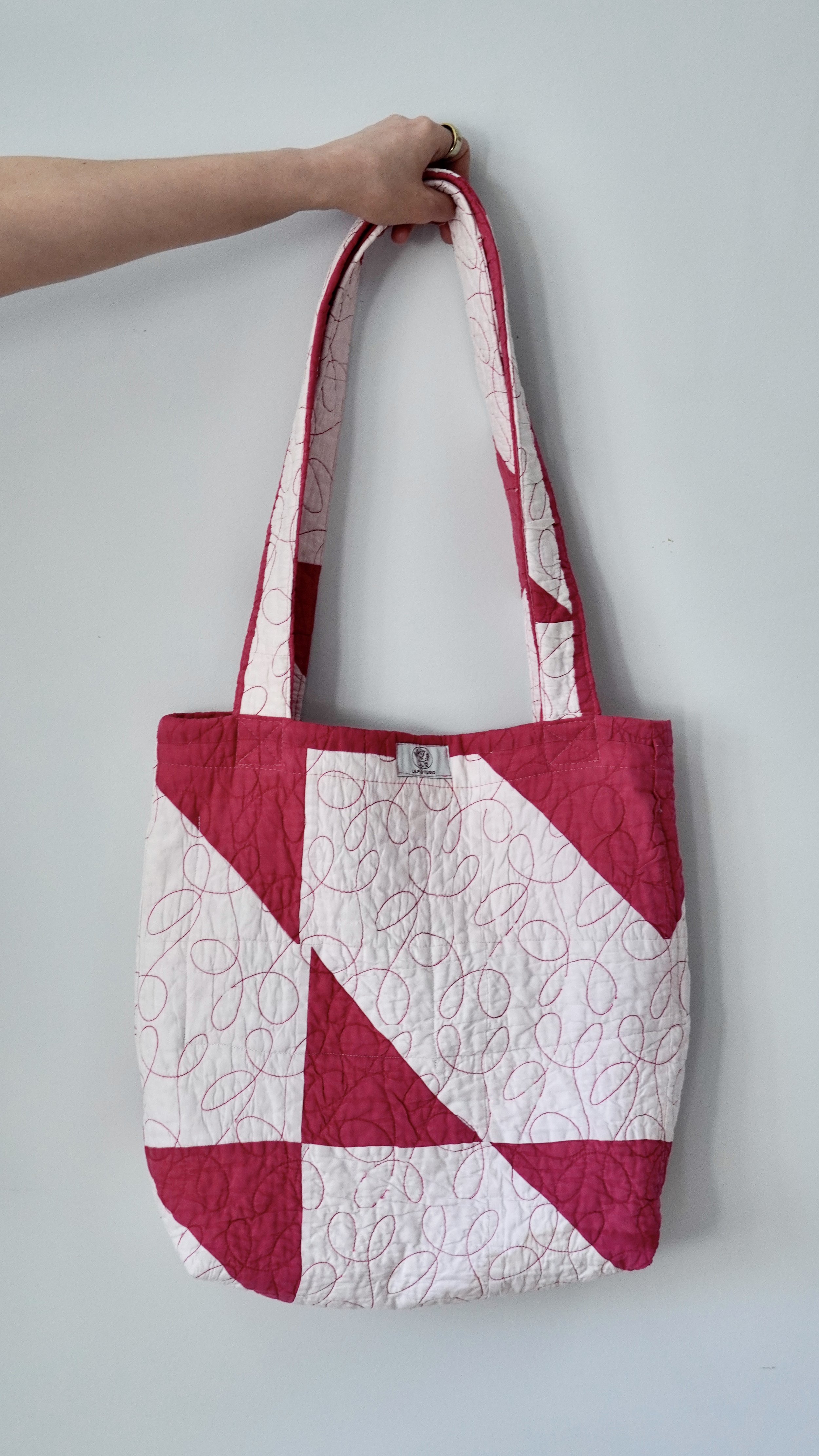 Magenta Star Quilt Tote