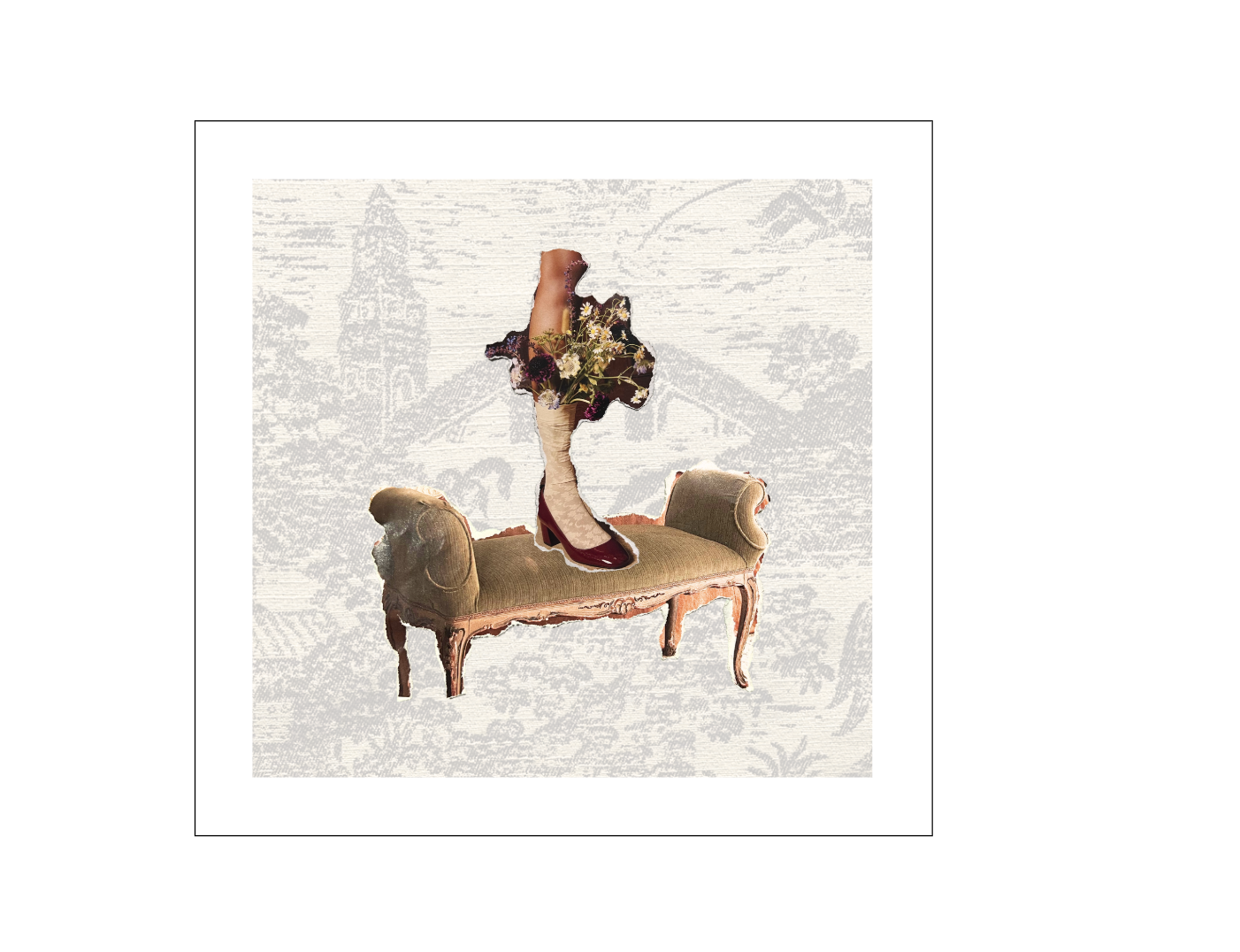 Vintage-Inspired Botanical Lounge: Residential Interior Concept