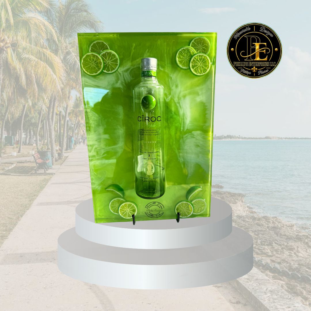Lime Glow Cîroc Apple Bottle Art