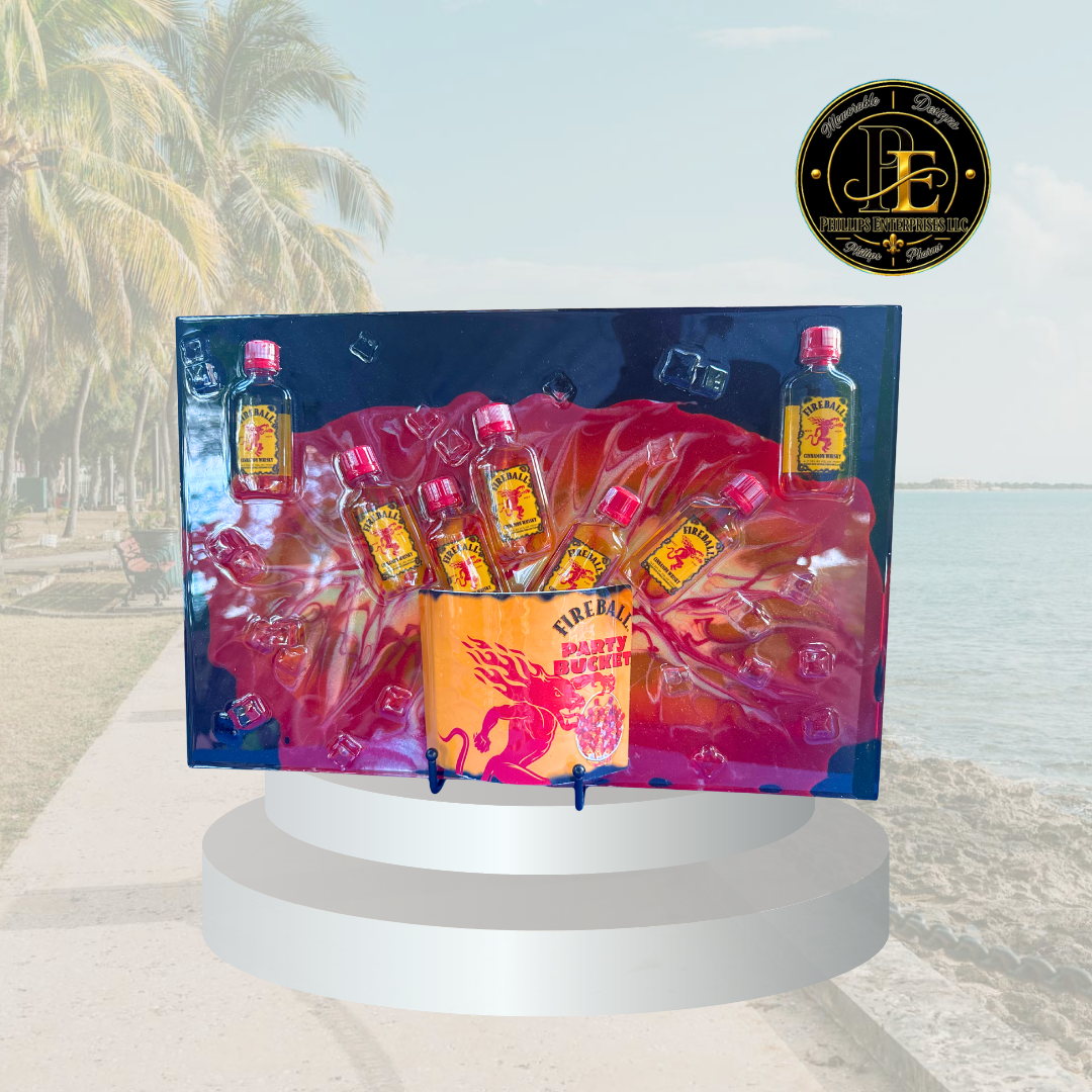 Fireburst Fireball Bottle Art