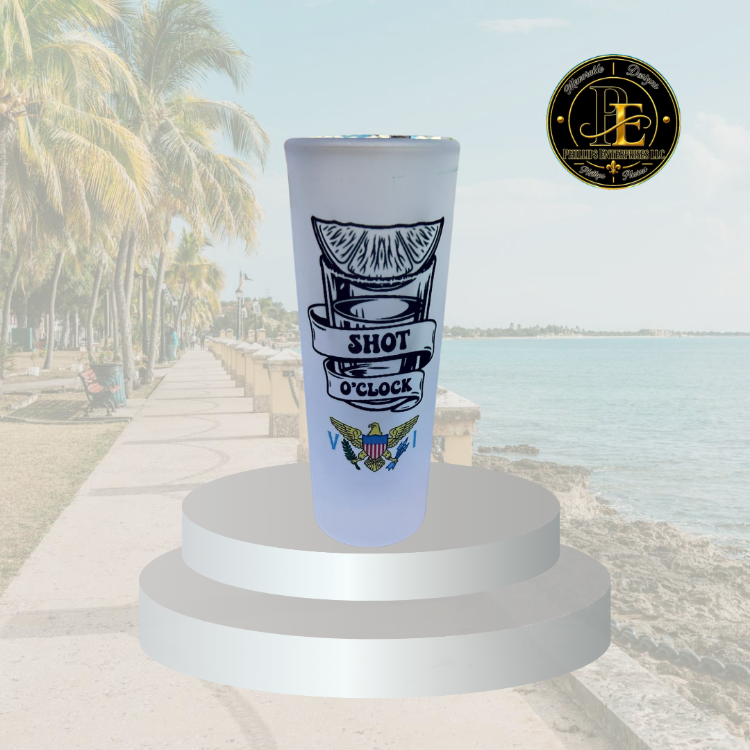 1.5oz Shot Glass 1 (USVI Flag Shot O'Clock).png