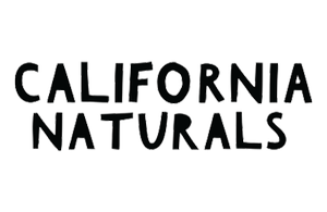 Text reading 'California Naturals' in black font on a transparent background.